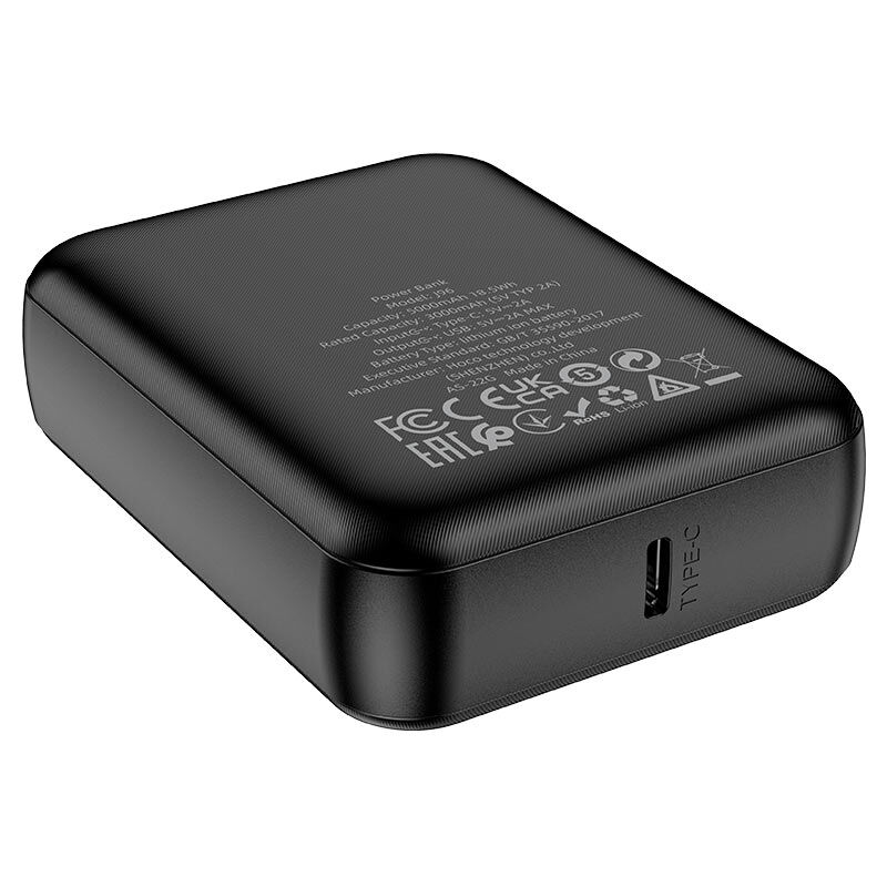 Портативный аккумулятор 5000mAh 1гн.USB 5V, 2,0А, чёрный J96 "Hoco" 2