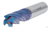 Твердосплавная концевая фреза с плоским торцом монолитная 4 зуба с покрытием Nano Blue Ø 1,5х4х50 мм #2