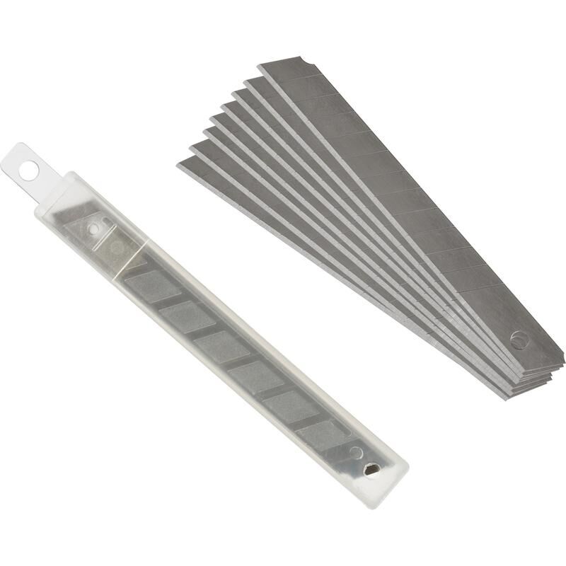 Лезвия сменные для канцелярских ножей 9 мм сегментированные (10 штук в упаковке) Attache Economy