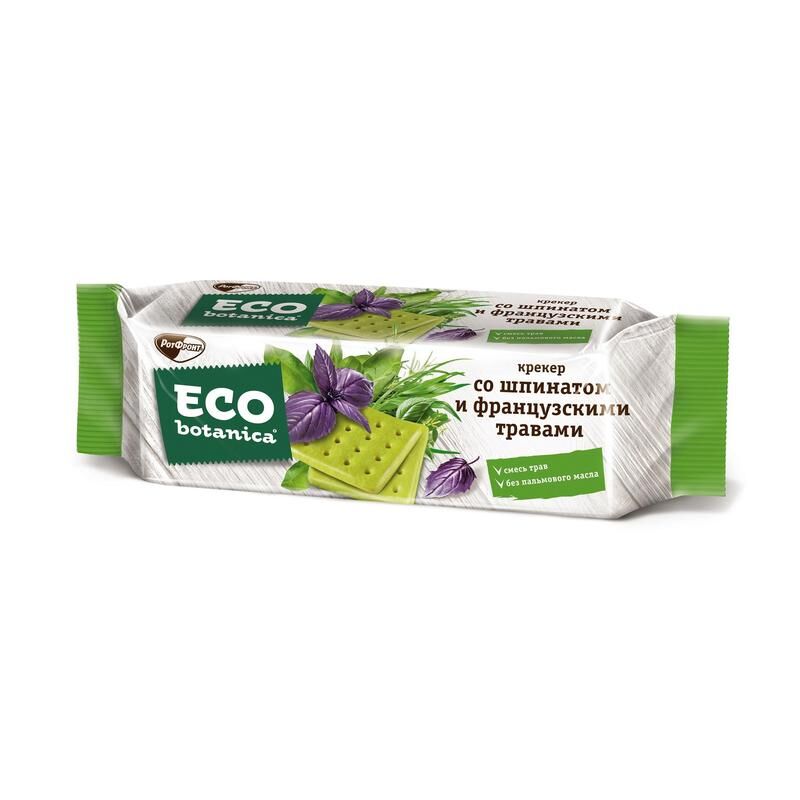 Крекер Eco Botanica со шпинатом и французскими травами 200 г Eco-botanica