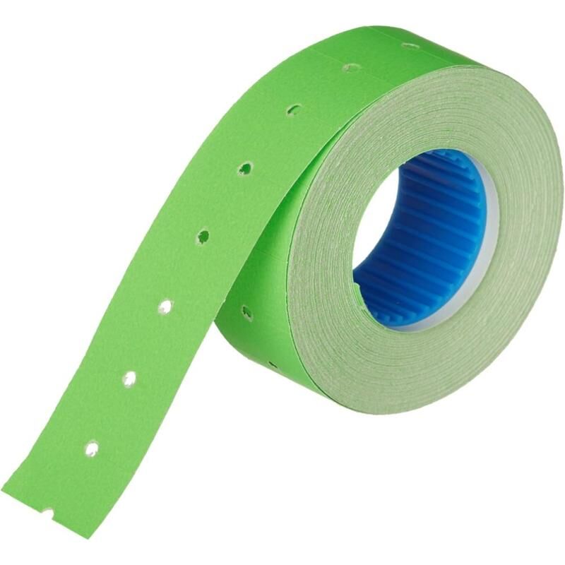 Этикет-лента прямоугольная зеленая 21.5х12 мм стандарт (10 рулонов по 1000 этикеток) NoName