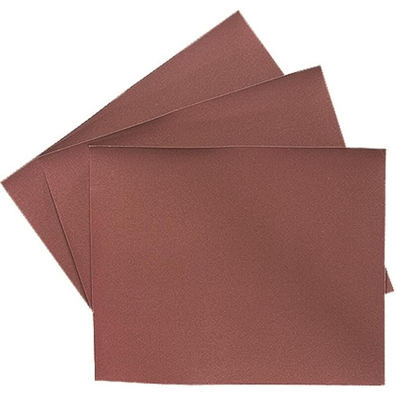 Бумага наждачная (шлифовальная) Сибртех на бумажной основе P320 230 x 280 мм в листах (10 штук в упаковке, 756167)