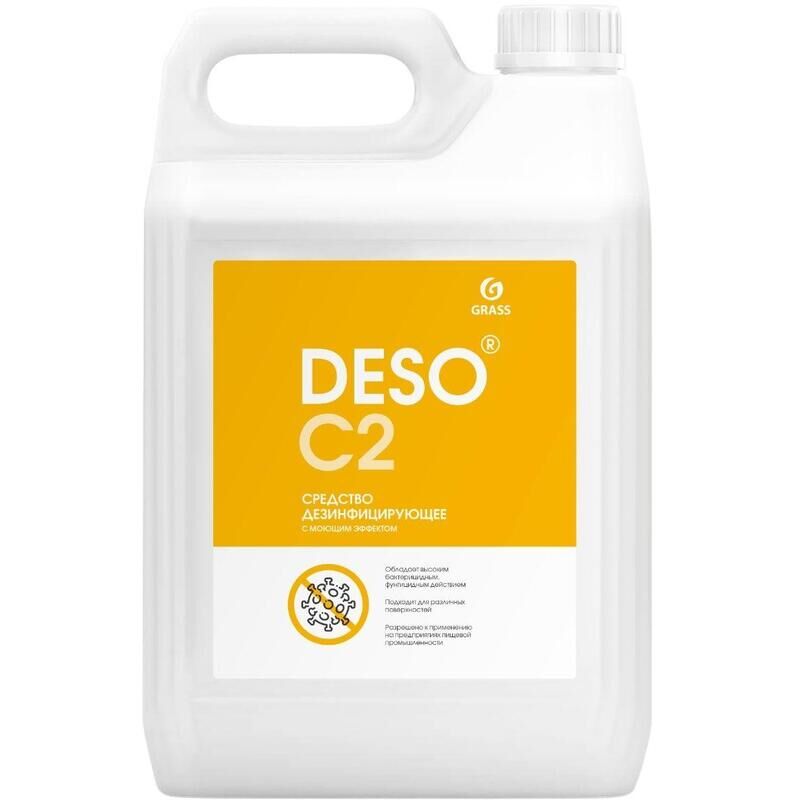 Дезинфицирующее средство с моющим эффектом Grass DESO C2 5 л (концентрат)