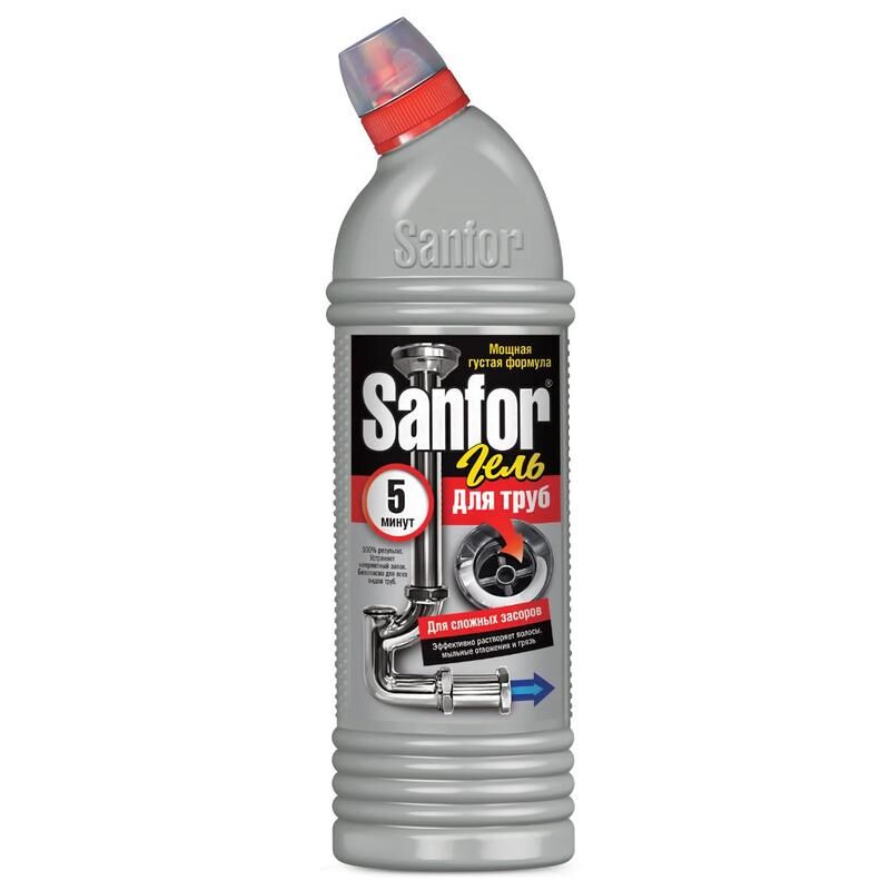 Средство для прочистки труб Sanfor гель 750 г Санфор