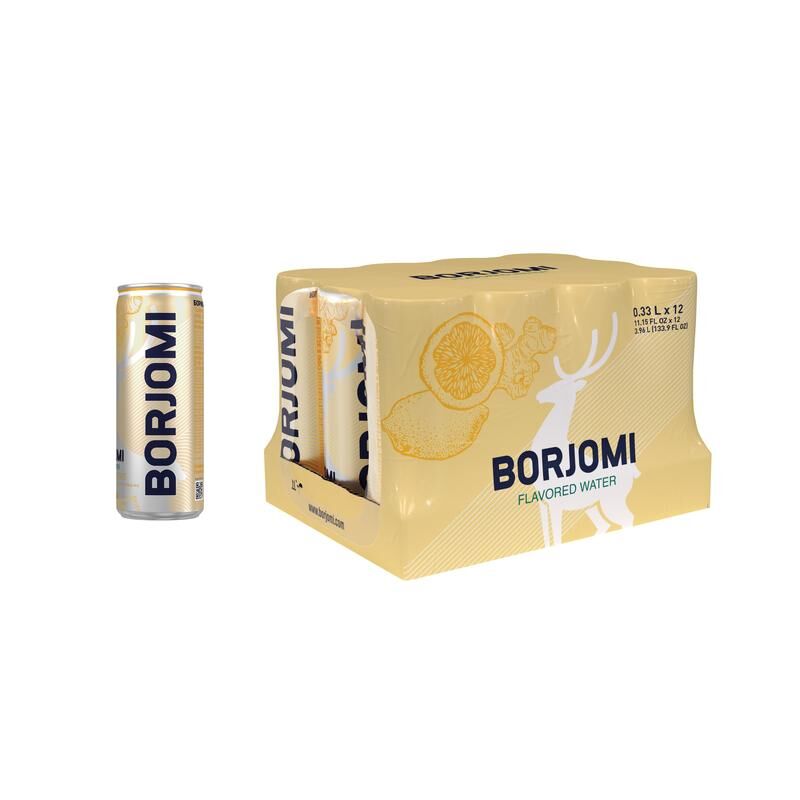 Напиток Боржоми Flavored Water газированный цитрус-имбирь 0.33 л (12 штук в упаковке)