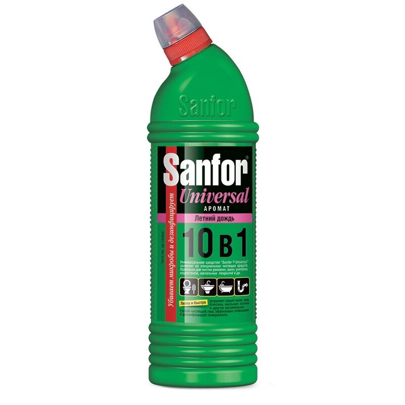 Универсальное чистящее средство Sanfor Universal Летний дождь гель 1 кг Санфор