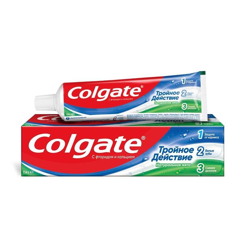 Зубная паста Тройное действие защита от кариеса мята 100 мл Colgate