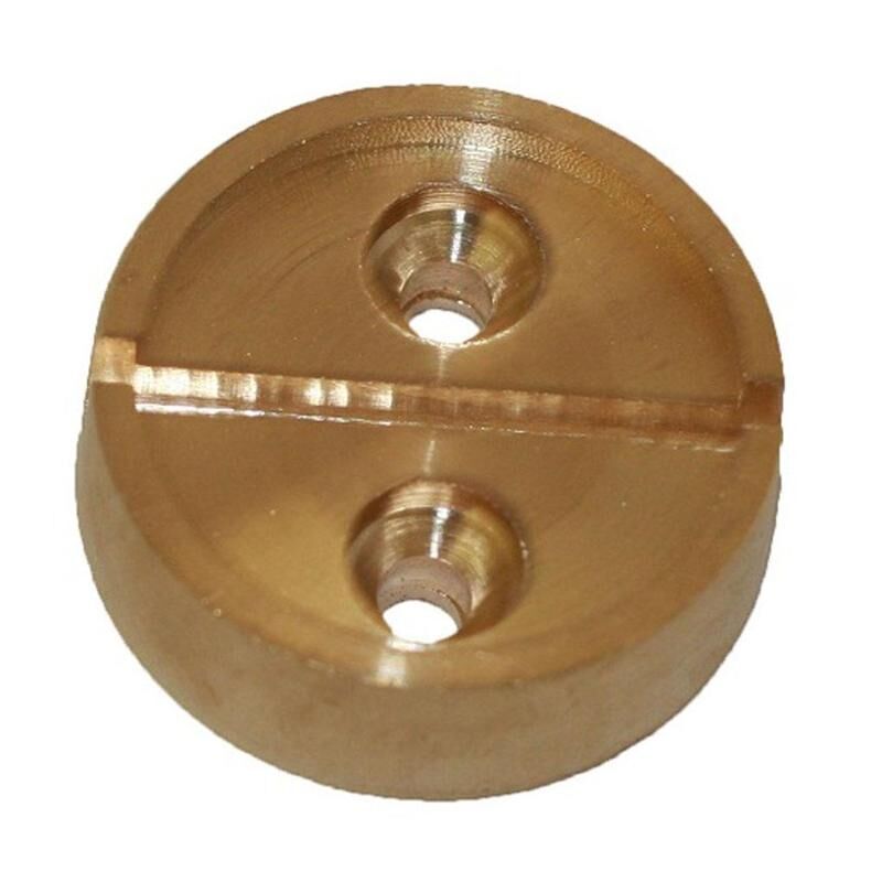 Опечатывающее устройство плашка на 1 печать, диаметр 29 мм латунь (2шт/уп) NoName