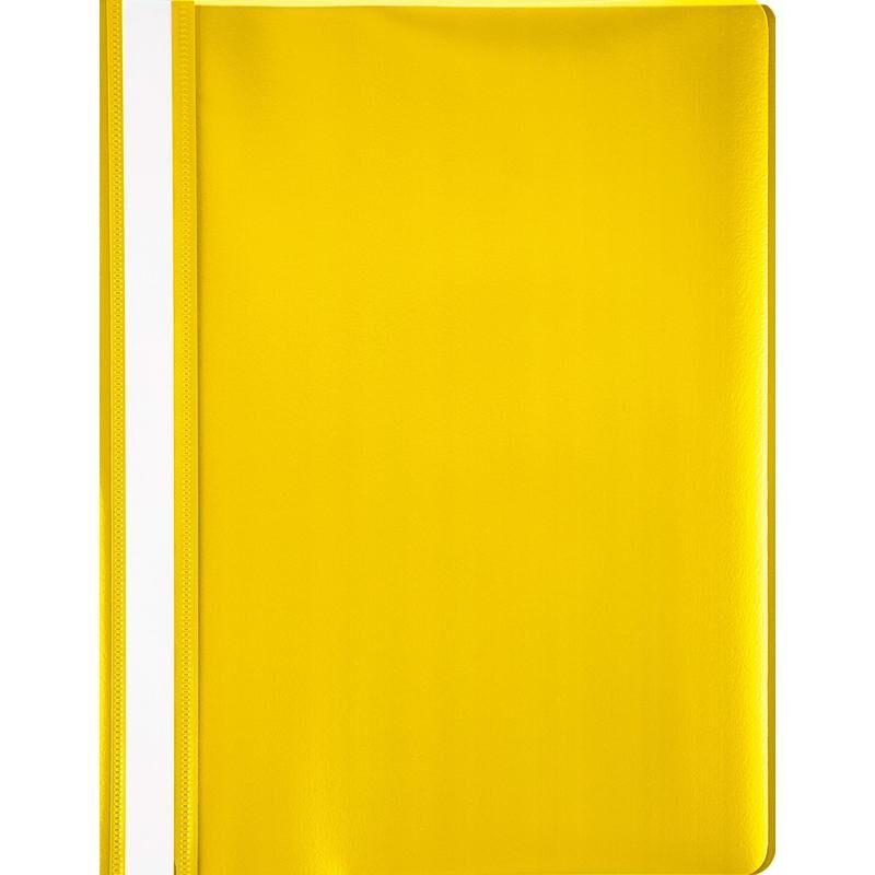Скоросшиватель пластиковый Attache A4 до 100 листов желтый (толщина обложки 0.13/0.15 мм, 10 штук в упаковке)
