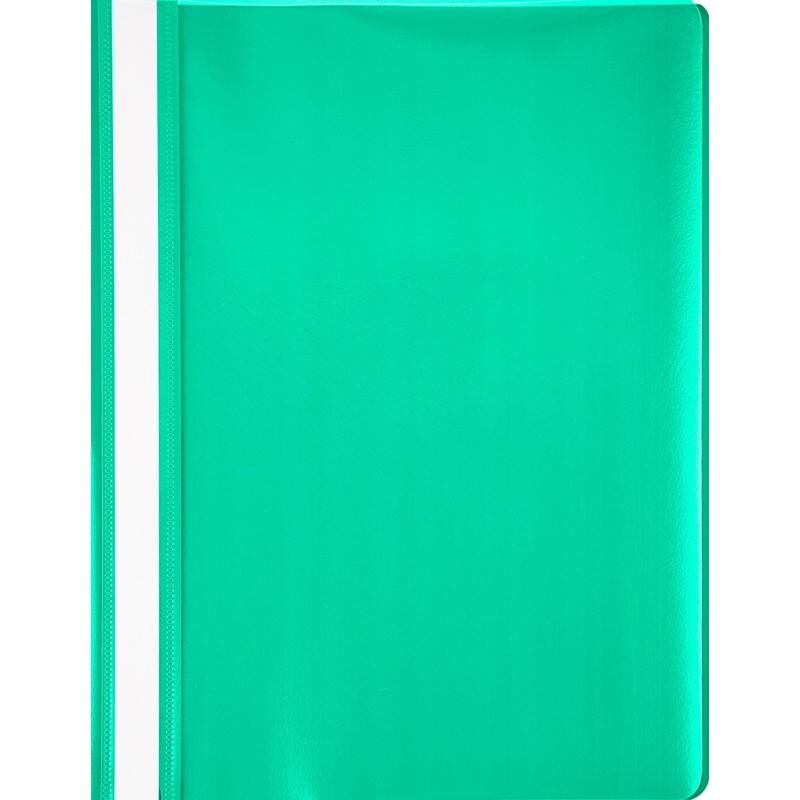 Скоросшиватель пластиковый Attache A4 до 100 листов зеленый (толщина обложки 0.13/0.15 мм, 10 штук в упаковке)