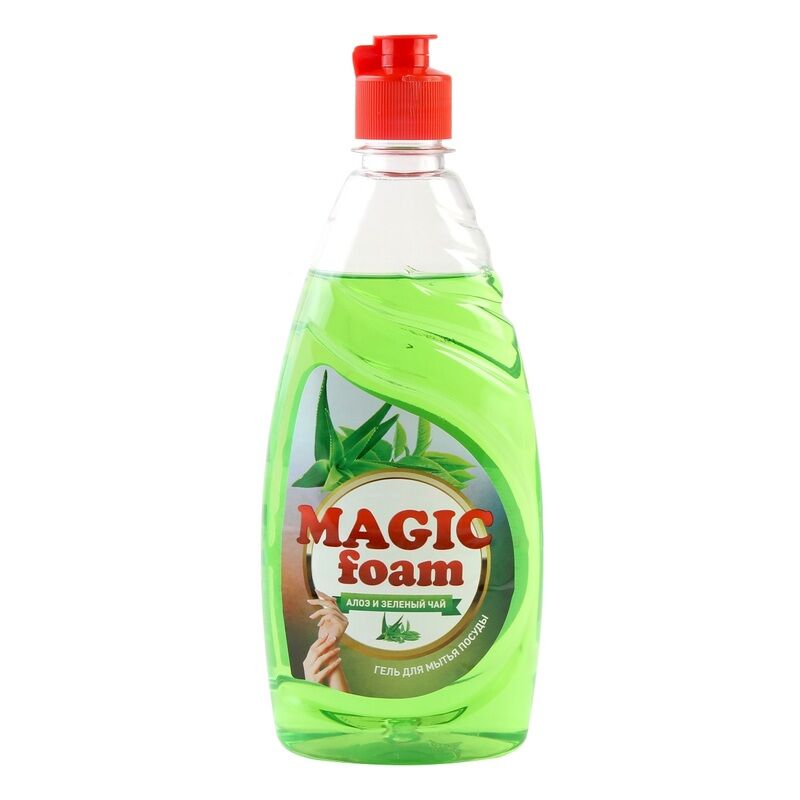 Средство для мытья посуды Magic Foam Алоэ вера и зеленый чай 500 г Magic foam