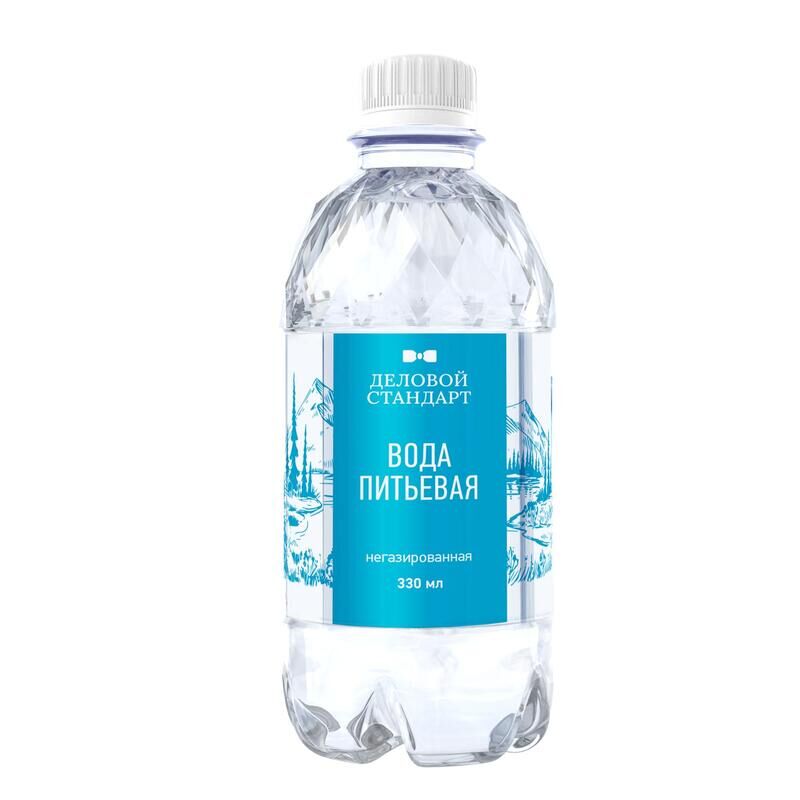 Вода питьевая Деловой Стандарт негазированная 0.33 л (12 штук в упаковке) Деловой стандарт