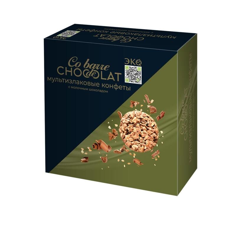Конфеты мультизлаковые Co barre de Chocolat с молочным шоколадом 200 г