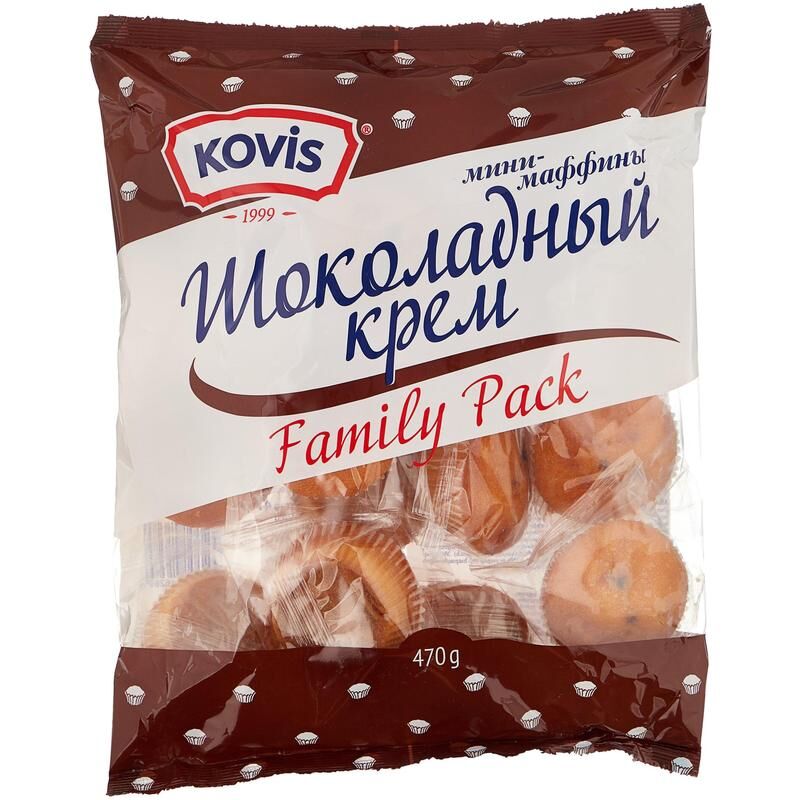 Мини-маффины Kovis с шоколадным кремом Kovis 470 г