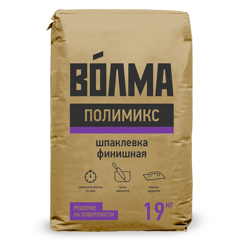 Шпаклевка "ВОЛМА Полимикс" 19 кг
