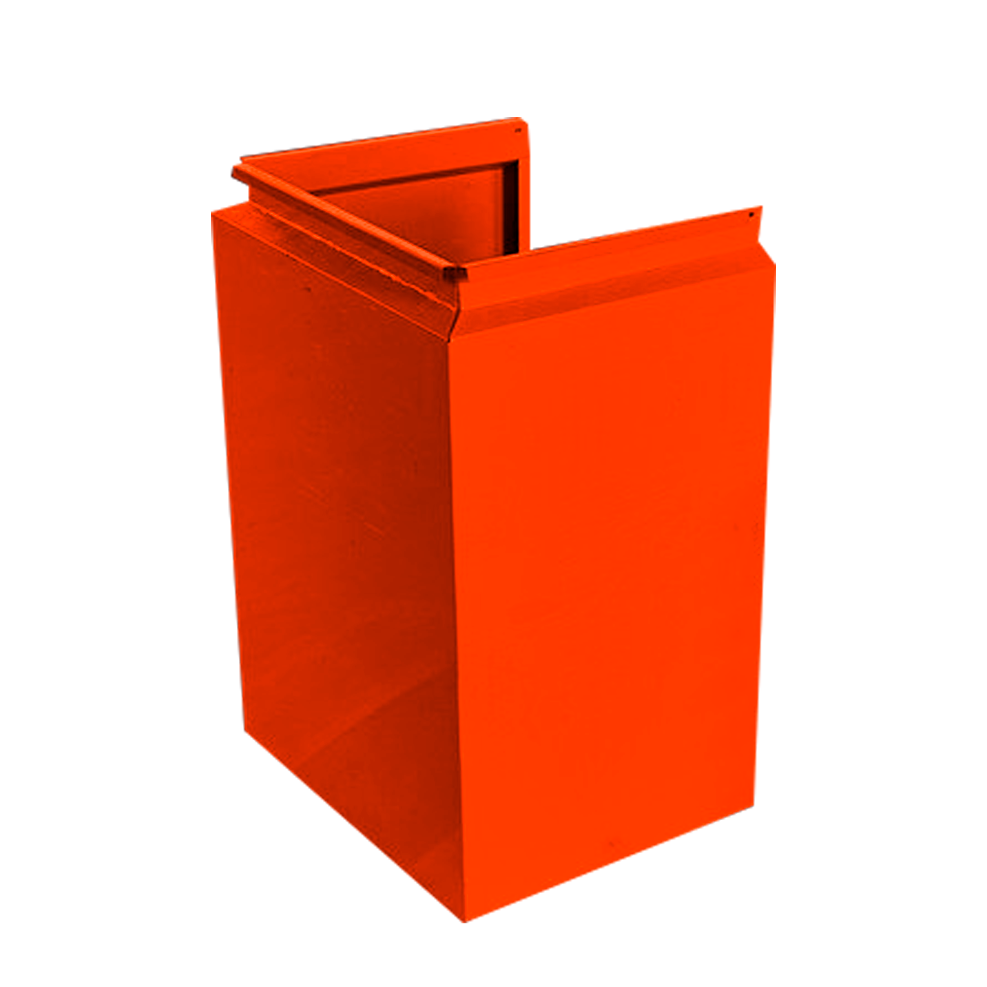 Фасадная кассета П-образная 550 Чистый оранжевый 0,65 мм Фасадные кассеты Кровля Сервис