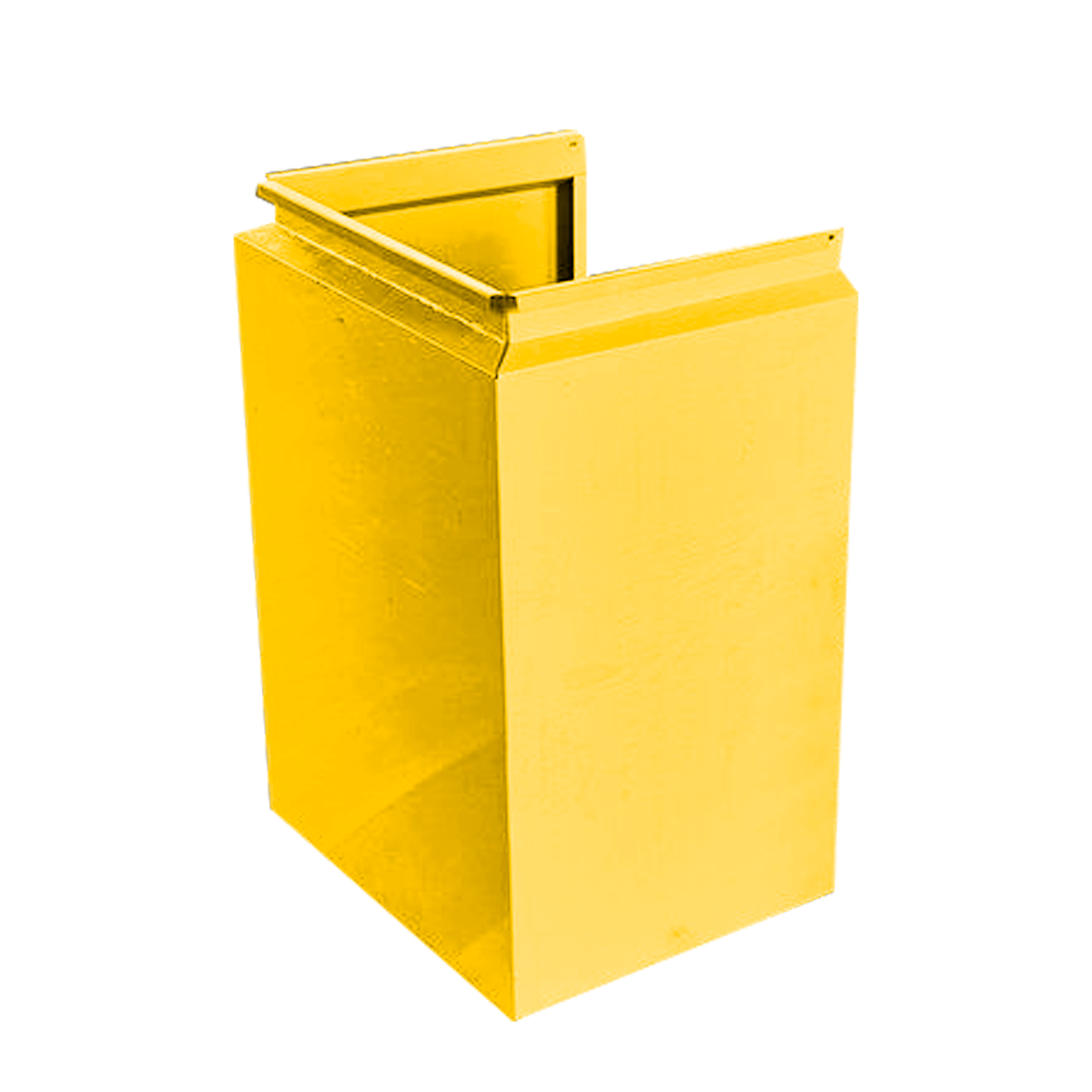 Фасадная кассета П-образная 1025 Желтый цинковый 0,7 мм Фасадные кассеты Кровля Сервис