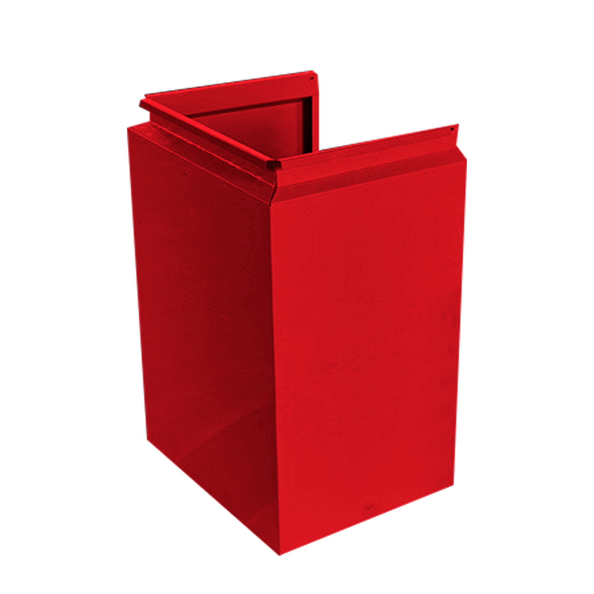 Фасадная кассета П-образная 340 Красно-коричневый 1,2 мм Фасадные кассеты Кровля Сервис