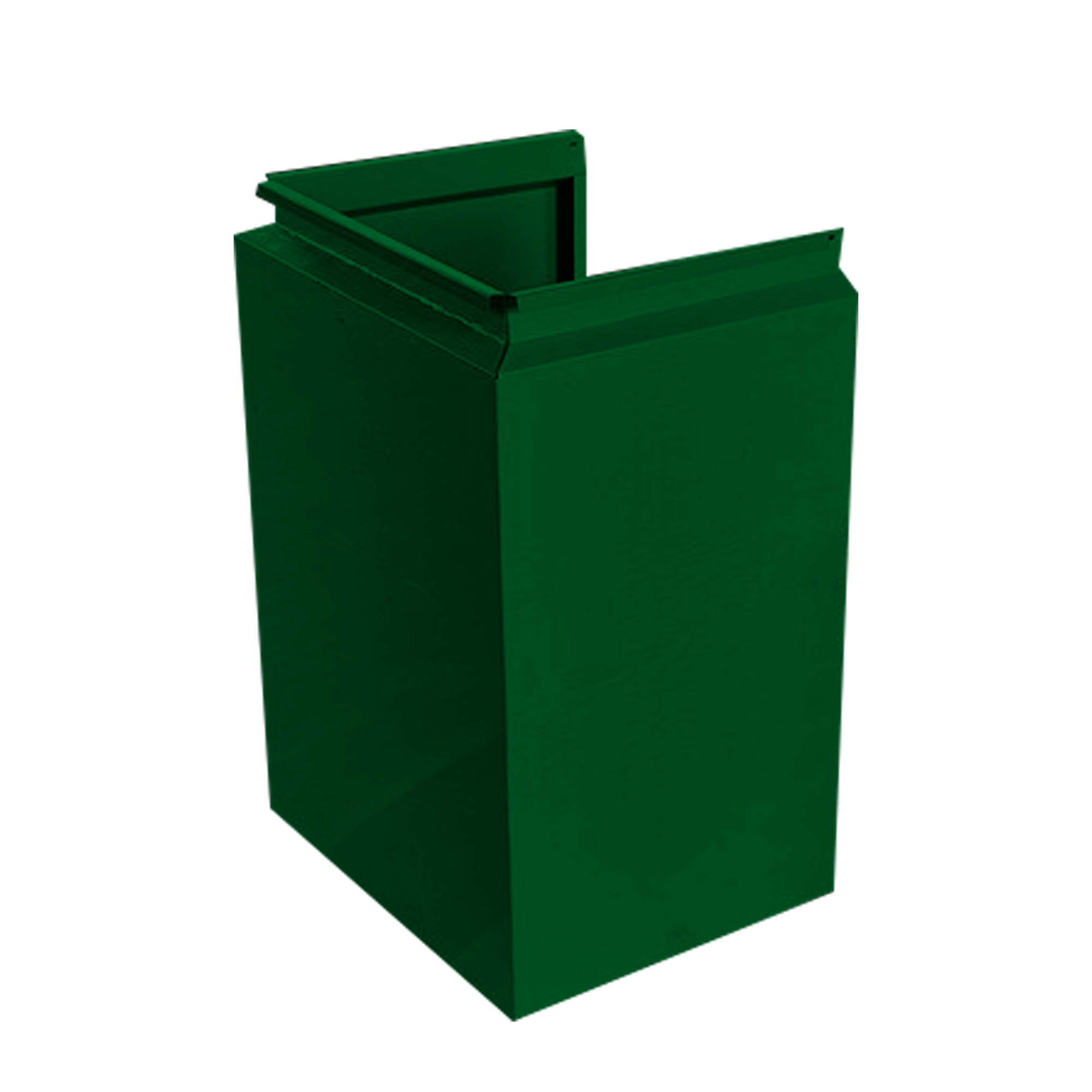 Фасадная кассета П-образная 550 Зеленый мох 0,65 мм Фасадные кассеты Кровля Сервис