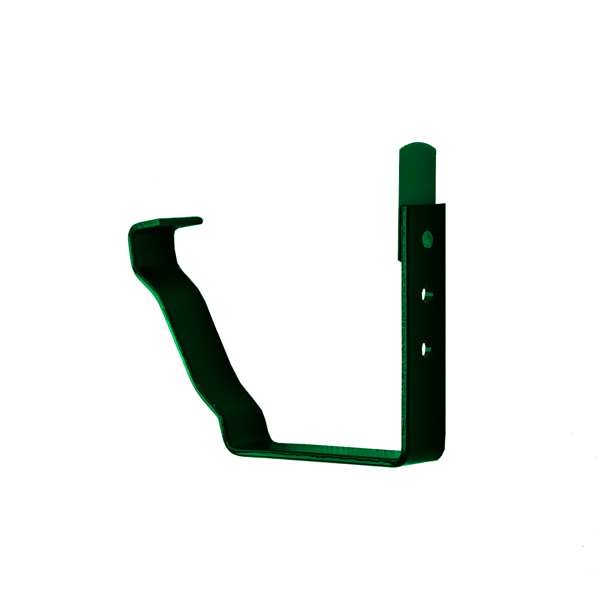 Держатель желоба короткий 127х86 Зеленый мох 0,45 мм Полиэстер Водосточная система прямоугольного сечения 127/76 Кровля