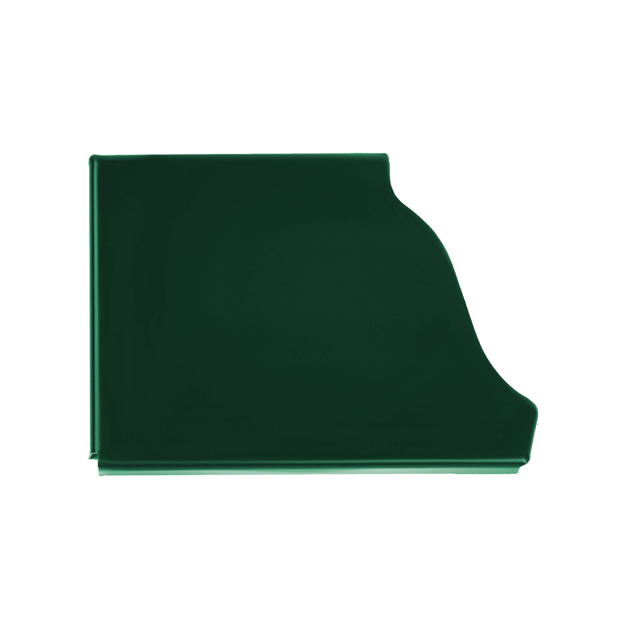 Заглушка желоба прям. 127х86 Зеленый хромовый 0,45 мм Полиэстер Водосточная система прямоугольного сечения 127/76 Кровля