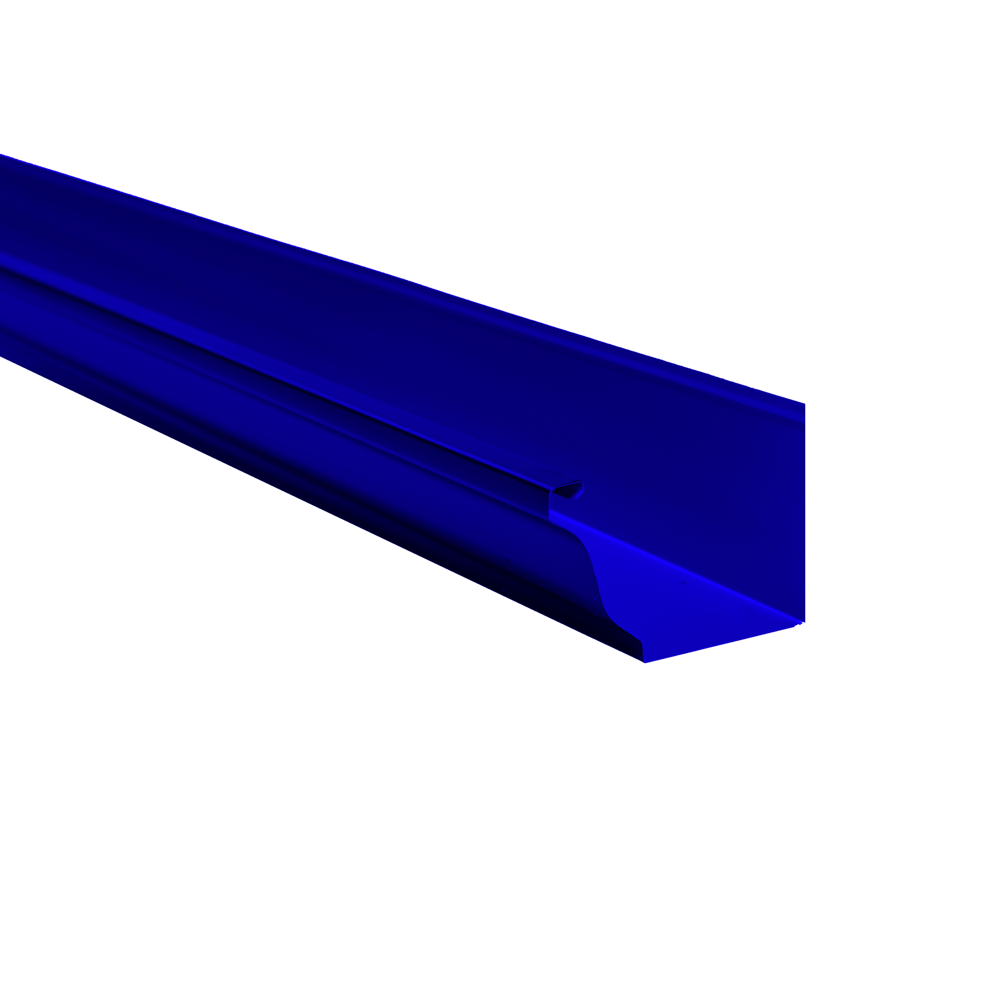 Желоб прям. водосточный 127х86 Ультрамаиново-синий 0,45 мм Полиэстер Водосточная система прямоугольного сечения 127/76 К