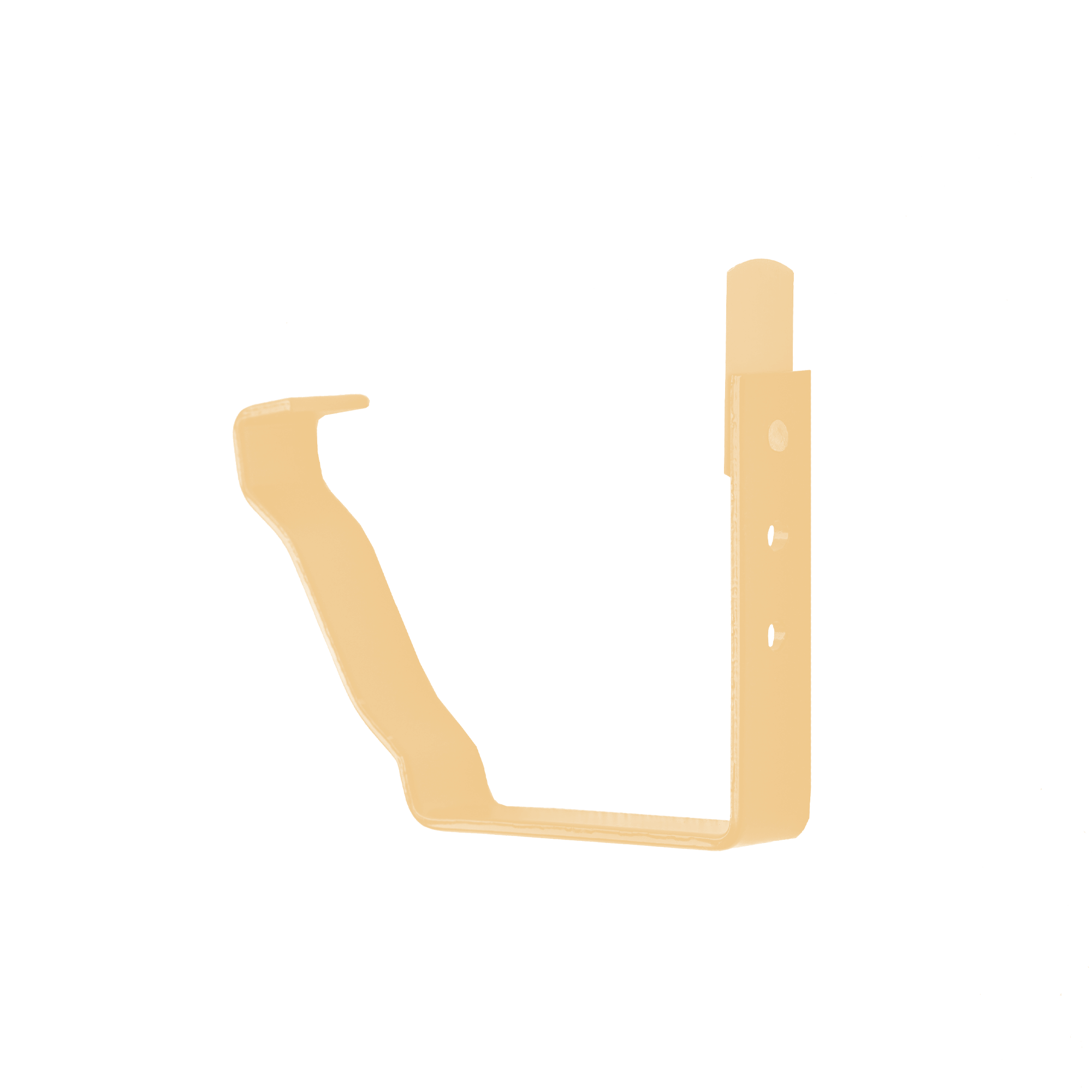 Держатель желоба короткий 127х86 Слоновая кость 0,45 мм Полиэстер Водосточная система прямоугольного сечения 127/76 Кров