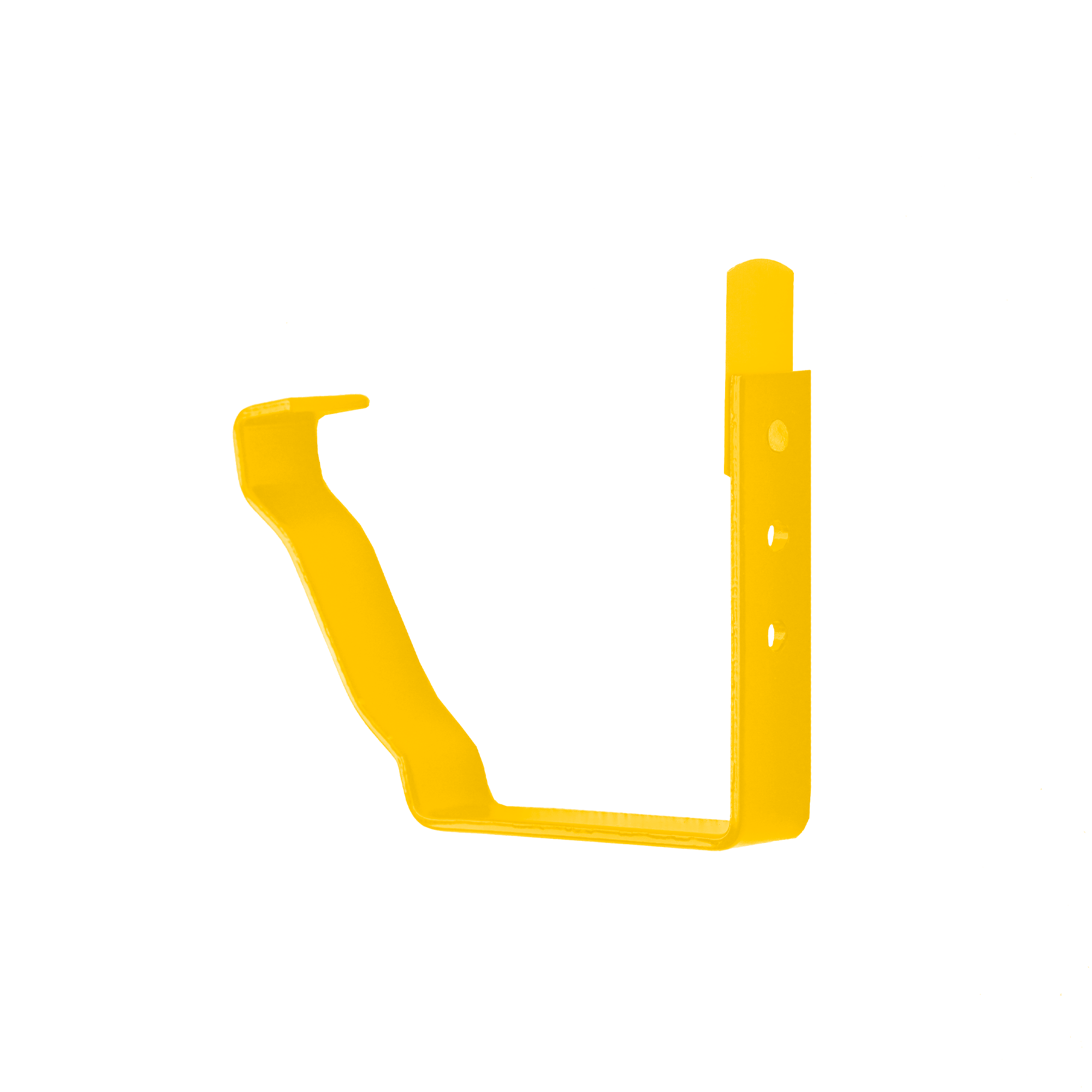 Держатель желоба короткий 127х86 Желтый цинковый 0,45 мм Полиэстер Водосточная система прямоугольного сечения 127/76 Кро