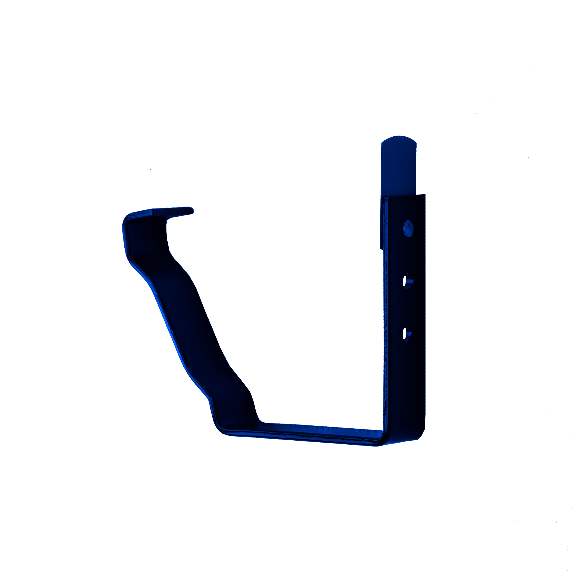 Держатель желоба короткий 127х86 Сигнальный синий 0,45 мм Полиэстер Водосточная система прямоугольного сечения 127/76 Кр