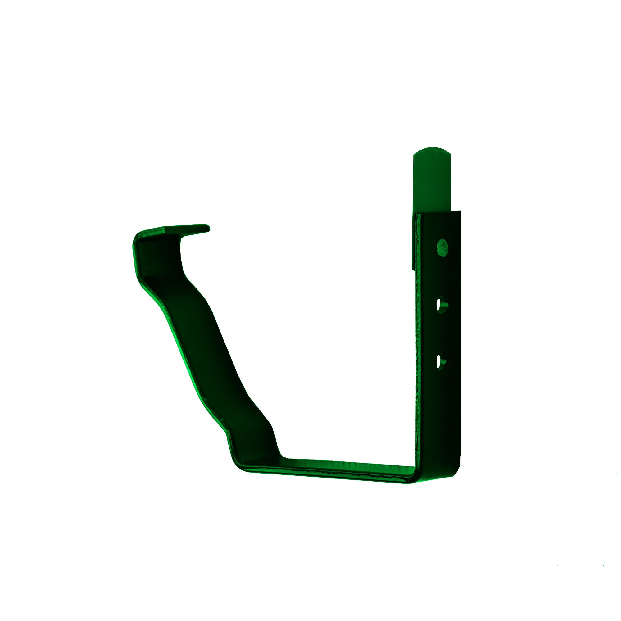 Держатель желоба короткий 127х86 Зеленый лист 0,45 мм Полиэстер Водосточная система прямоугольного сечения 127/76 Кровля