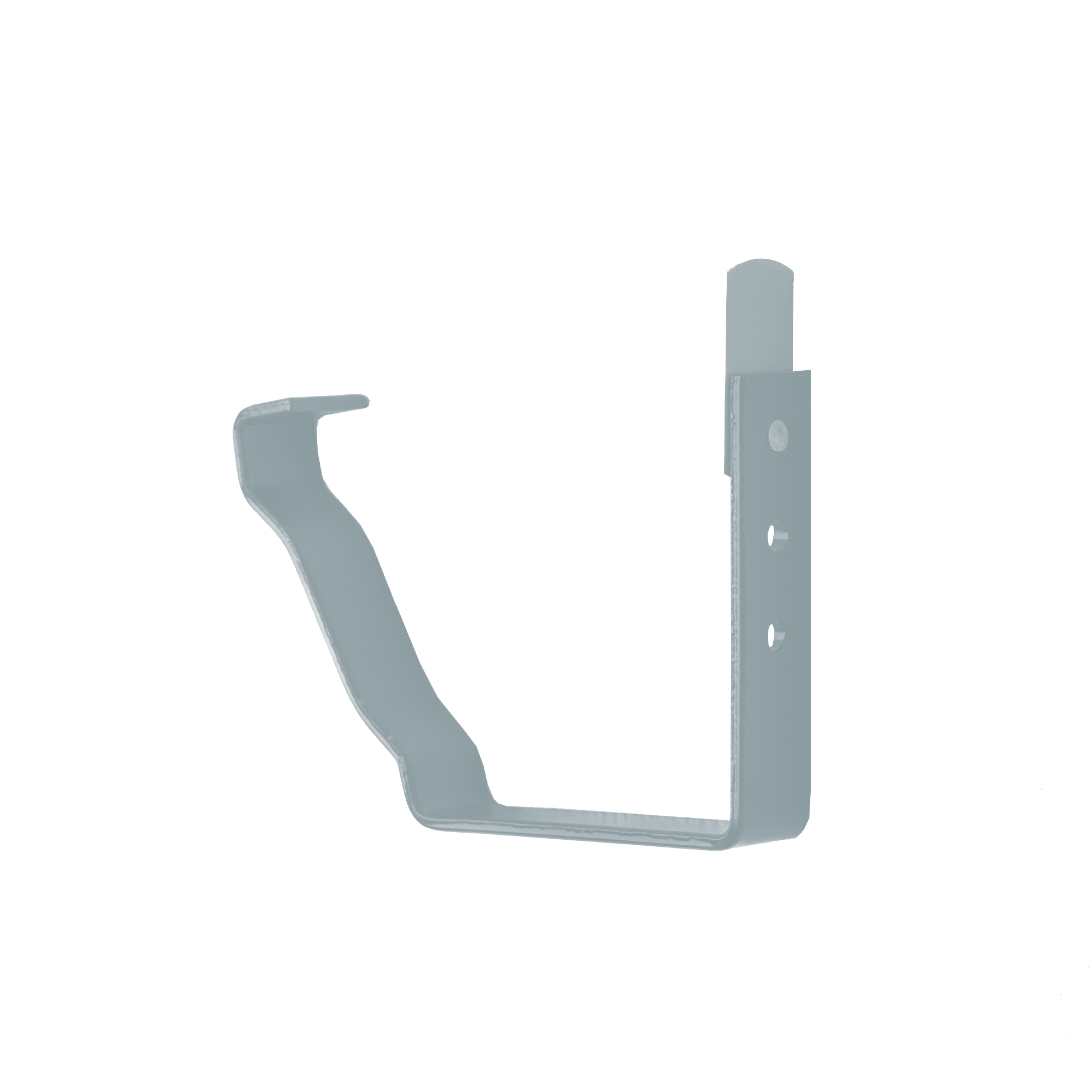 Держатель желоба короткий 127х86 Светло-серый 0,45 мм Полиэстер Водосточная система прямоугольного сечения 127/76 Кровля