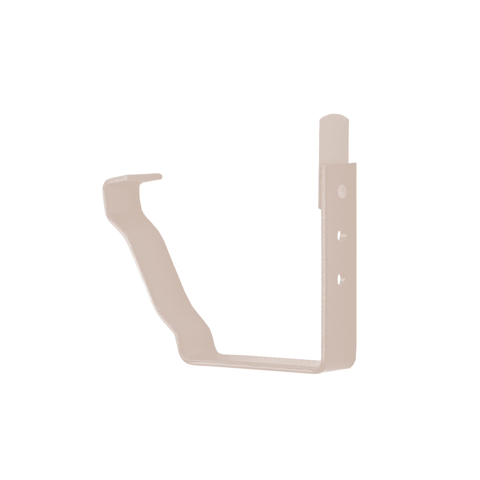 Держатель желоба короткий 127х86 Серо-белый 0,45 мм Полиэстер Водосточная система прямоугольного сечения 127/76 Кровля С