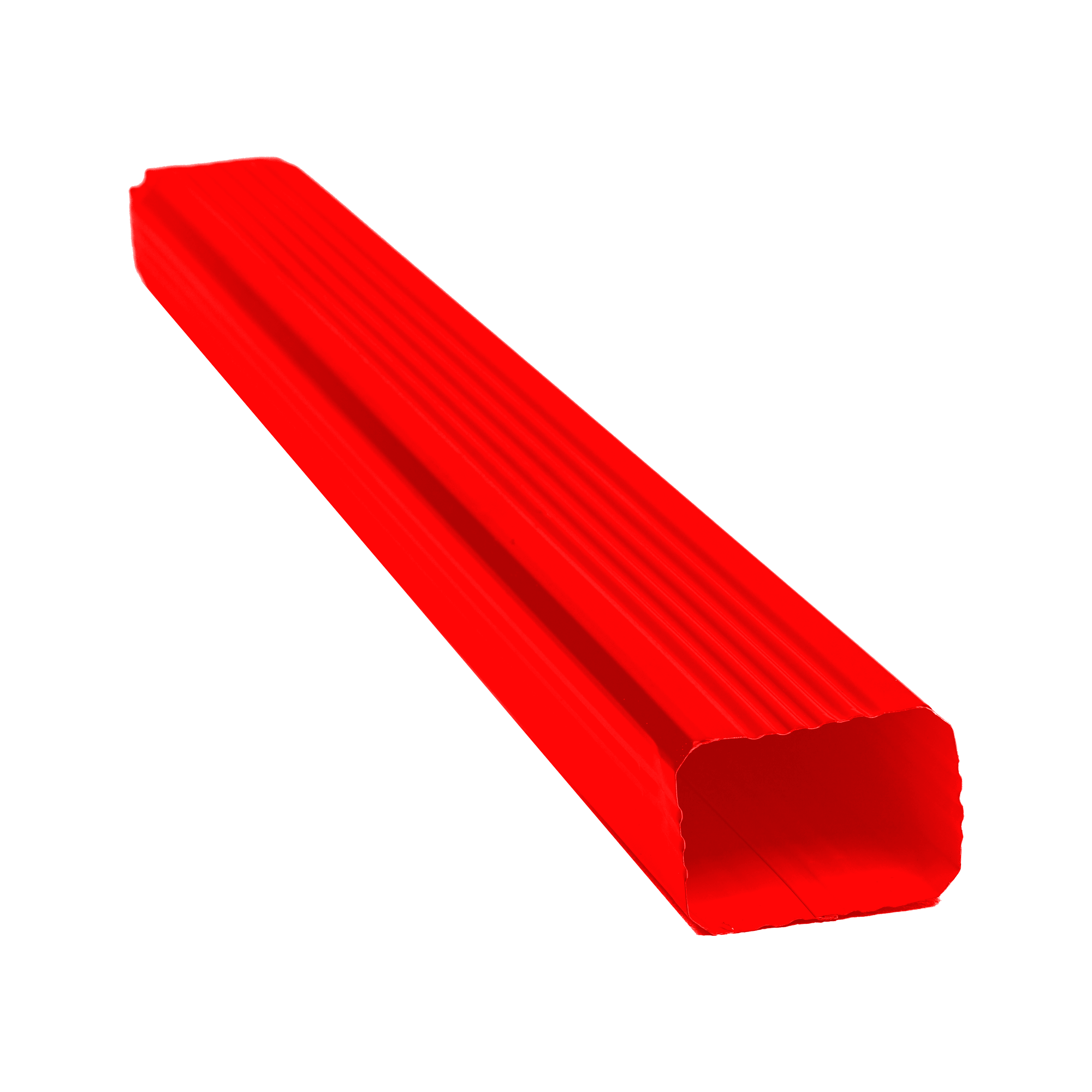 Труба водосточная прям. 102х76 Транспортный красный 0,45 мм Полиэстер Водосточная система прямоугольного сечения 127/76