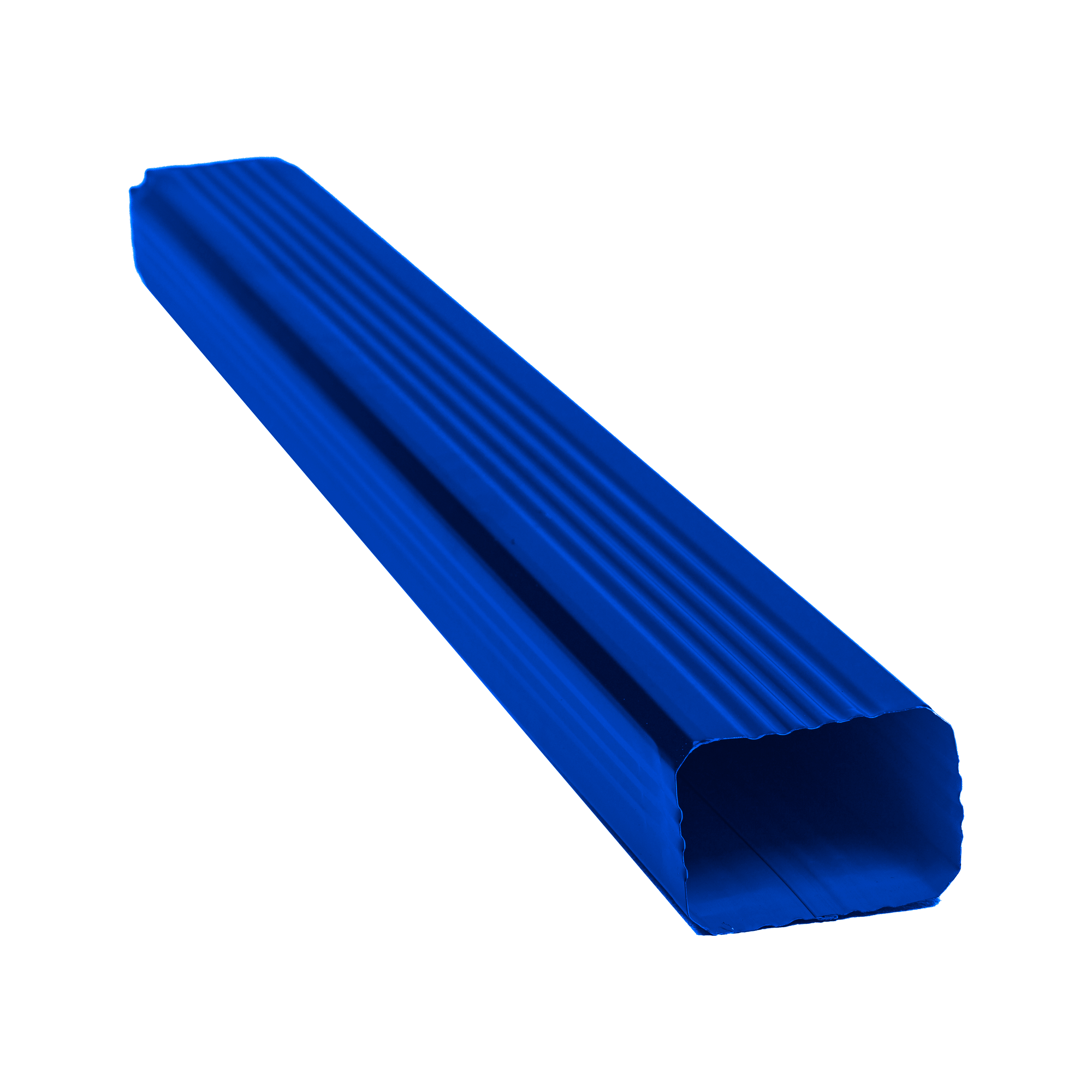 Труба водосточная прям. 102х76 Сигнальный синий 0,45 мм Полиэстер Водосточная система прямоугольного сечения 127/76 Кров