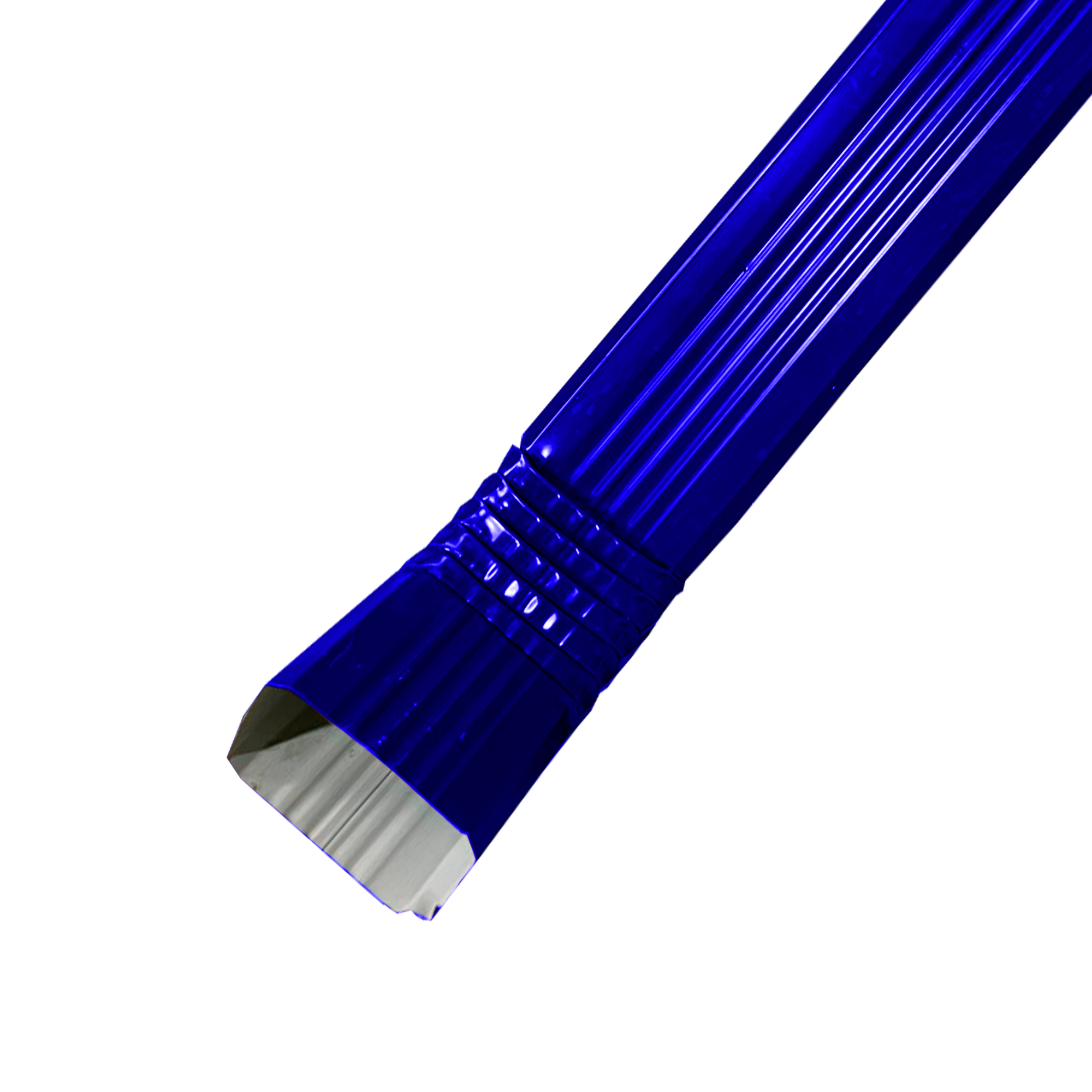 Труба водосточная с коленом прям. 102х76 Ультрамаиново-синий 0,45 мм Полиэстер Водосточная система прямоугольного сечени
