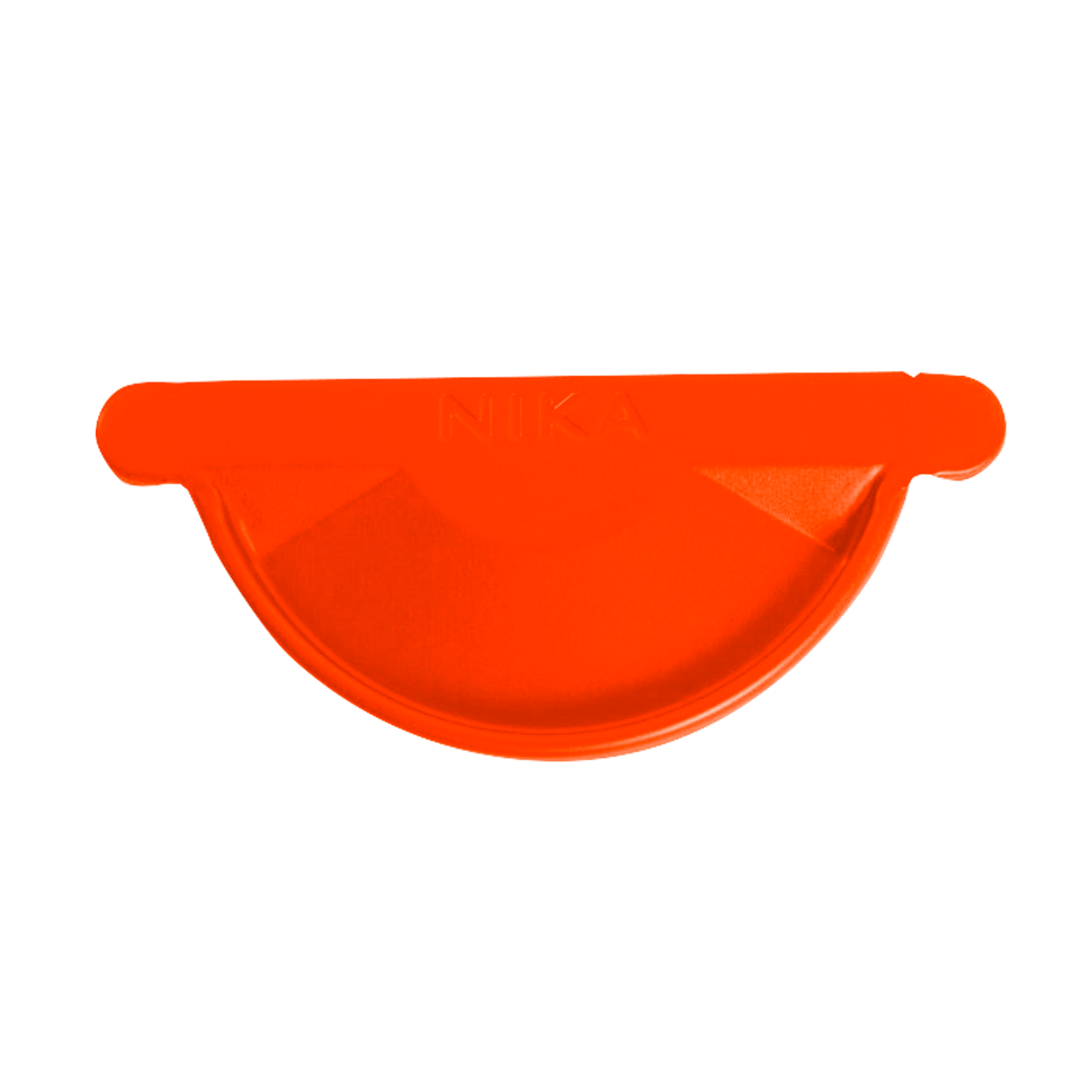 Заглушка желоба D125 NIKA Чистый оранжевый 0,5 мм Полиэстер Водосточная система NIKA круглого сечения D125/100