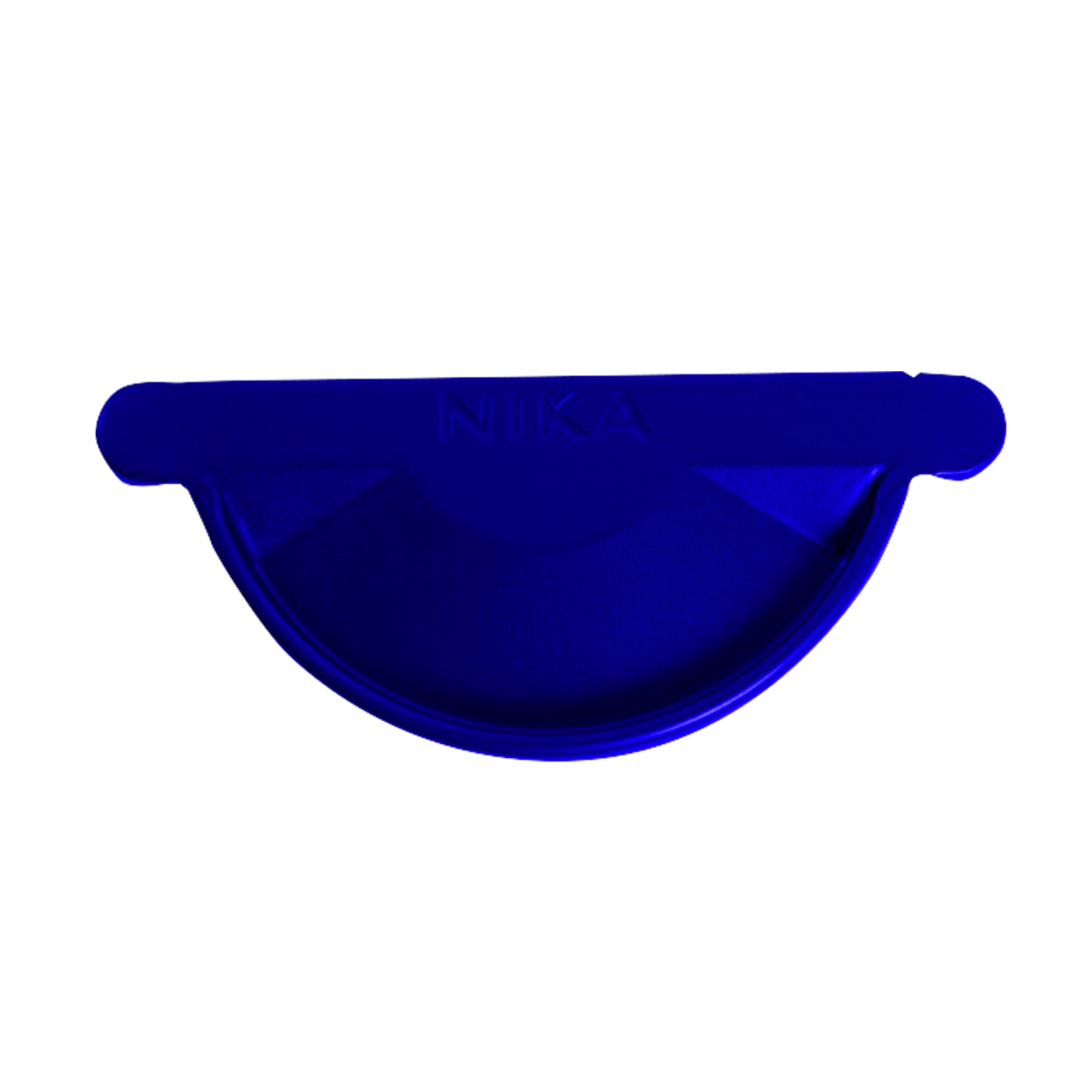 Заглушка желоба D125 NIKA Ультрамаиново-синий 0,5 мм Полиэстер Водосточная система NIKA круглого сечения D125/100