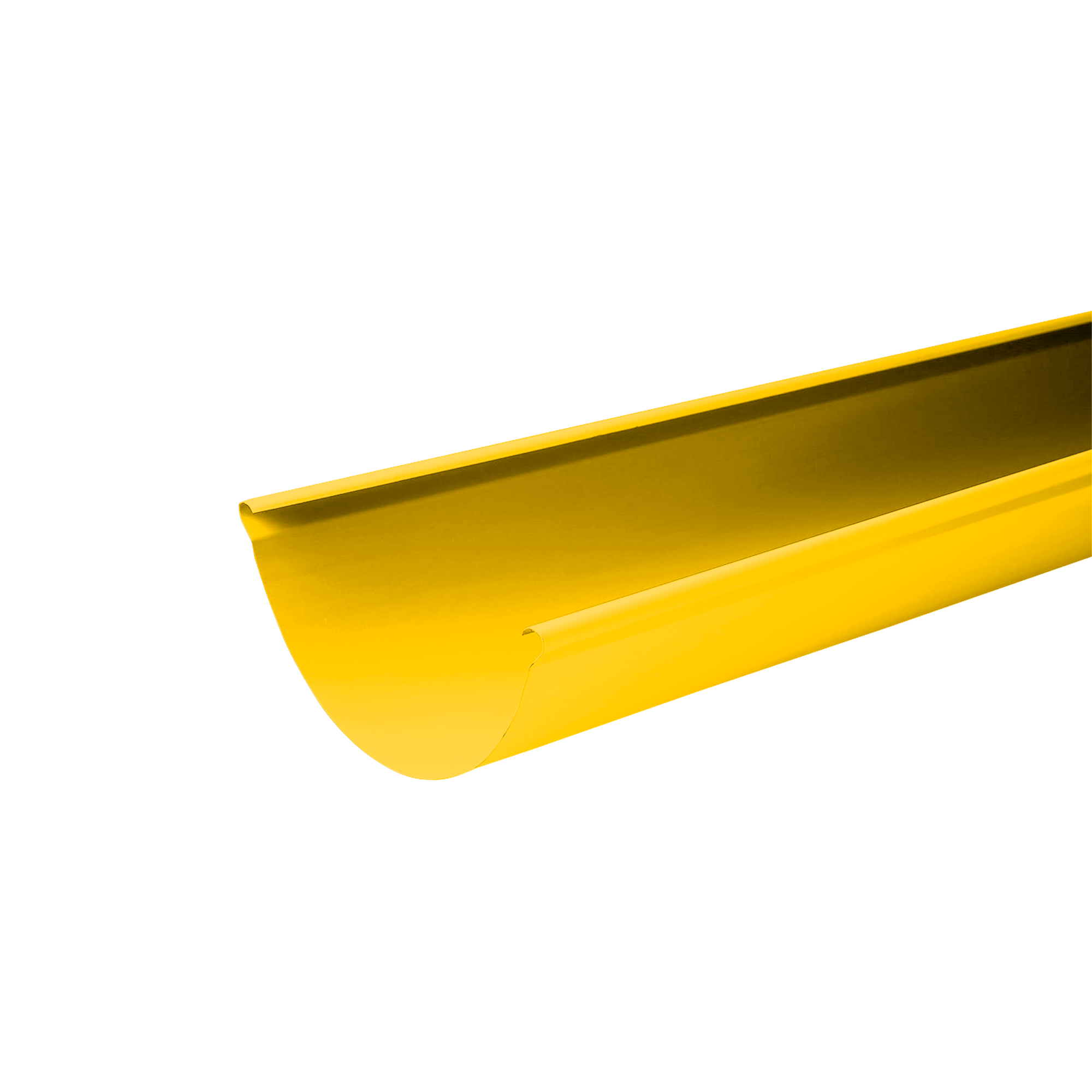 Желоб водосточный D125x3000 NIKA Желтый цинковый 0,55 мм Полиэстер Водосточная система NIKA круглого сечения D125/100