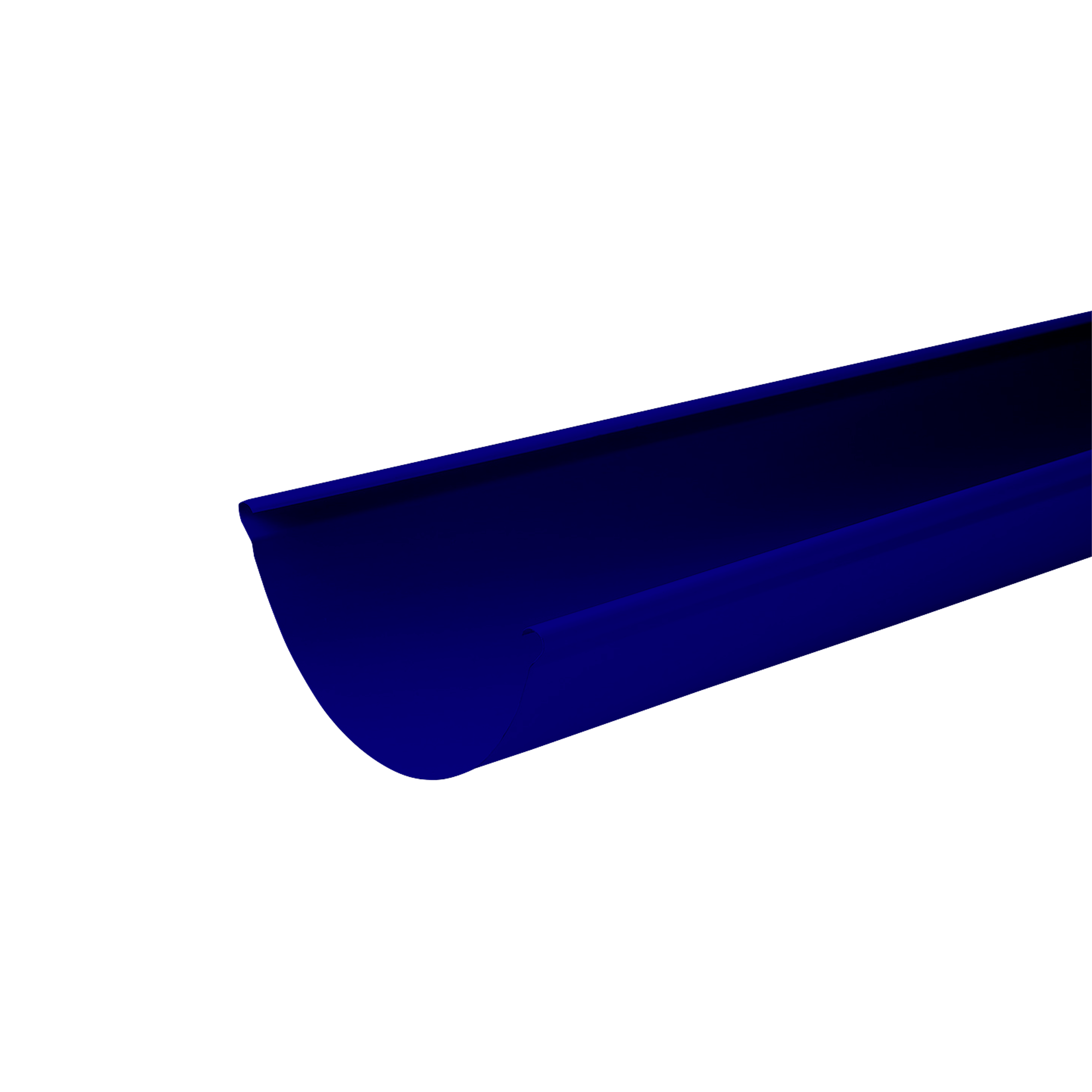 Желоб водосточный D125x3000 NIKA Ультрамаиново-синий 0,55 мм Полиэстер Водосточная система NIKA круглого сечения D125/10