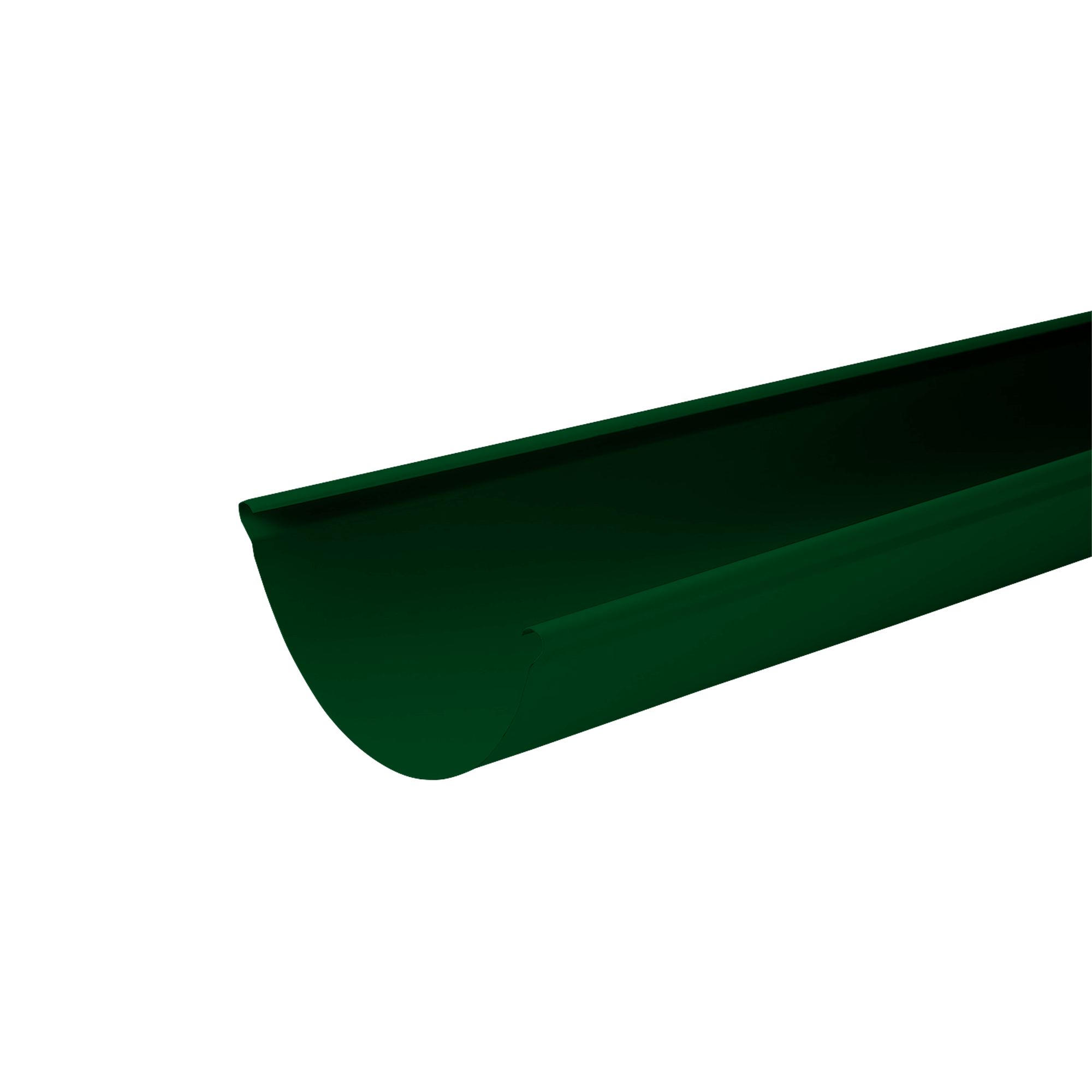 Желоб водосточный D125x3000 NIKA Зеленый мох 0,55 мм Полиэстер Водосточная система NIKA круглого сечения D125/100