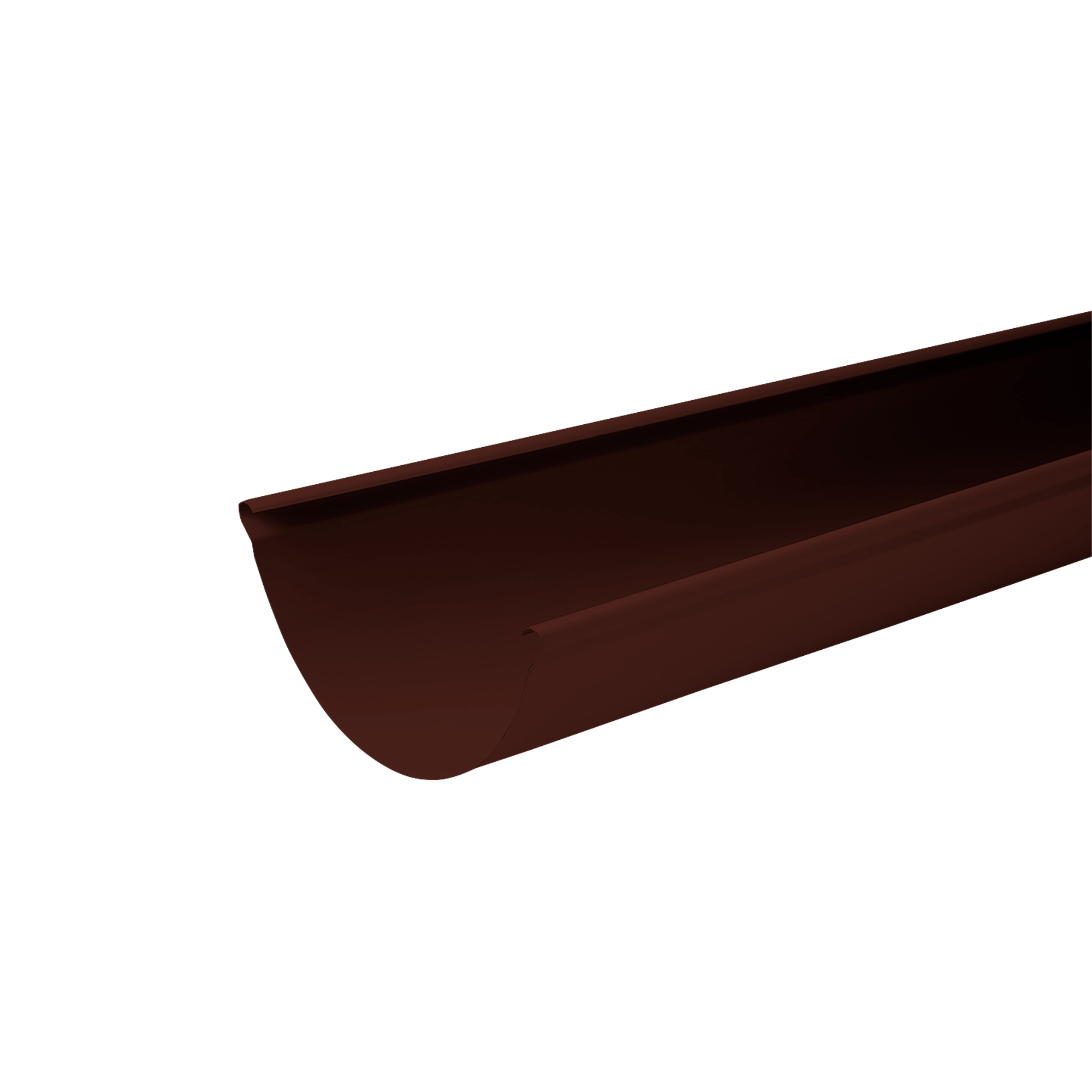 Желоб водосточный D125x3000 NIKA Шоколадно-коричневый 0,55 мм Полиэстер Водосточная система NIKA круглого сечения D125/1
