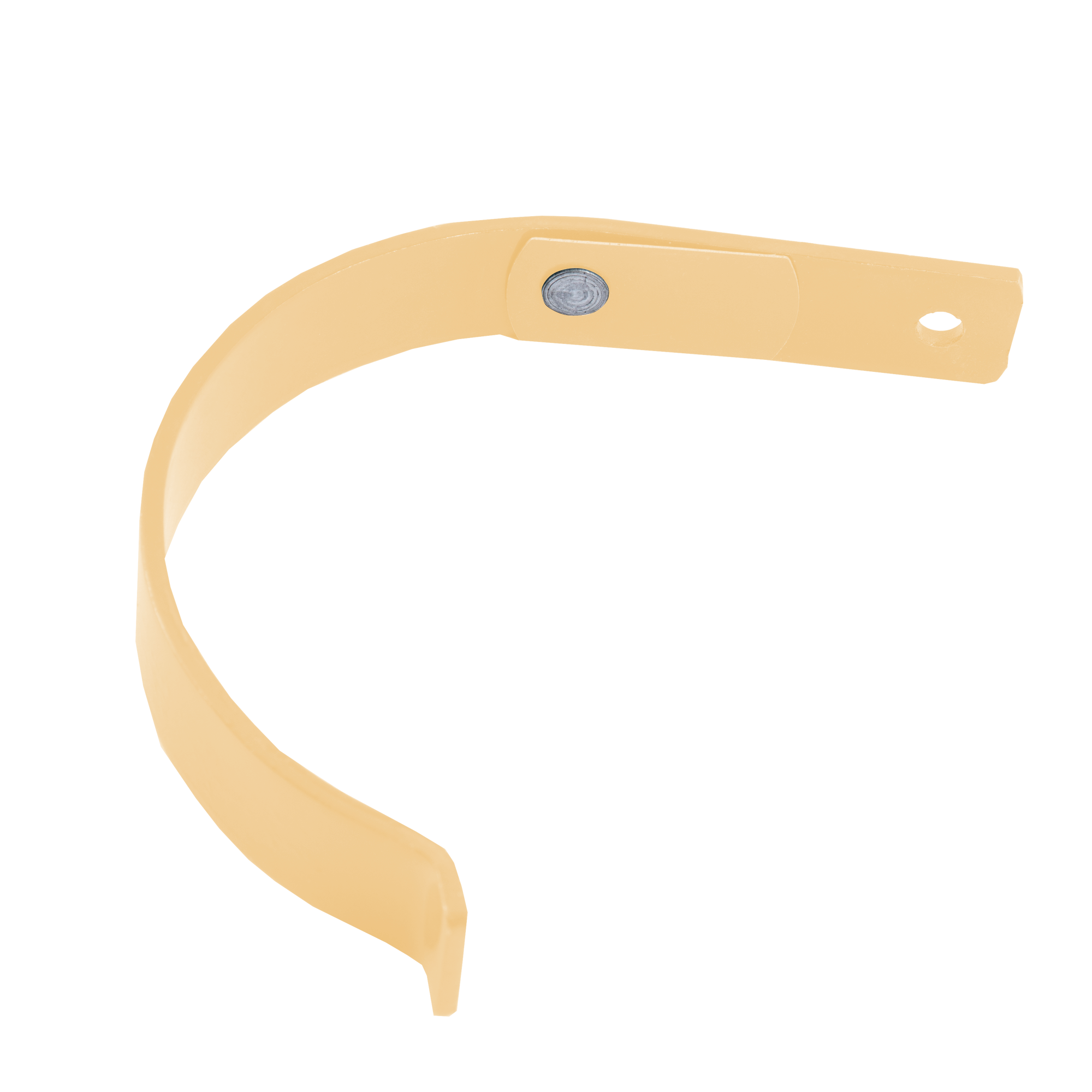 Держатель желоба короткий D125 NIKA Слоновая кость 0,5 мм Полиэстер Водосточная система NIKA круглого сечения D125/100