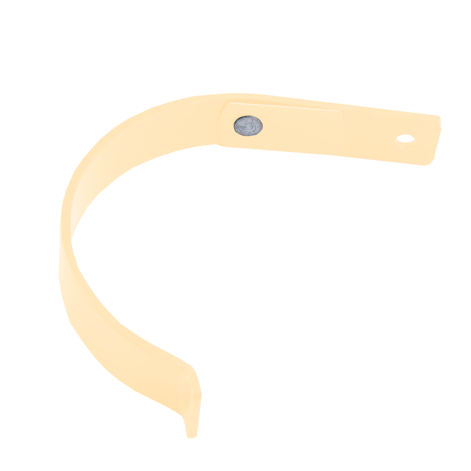 Держатель желоба короткий D125 NIKA Светлая слоновая кость 0,5 мм Полиэстер Водосточная система NIKA круглого сечения D1