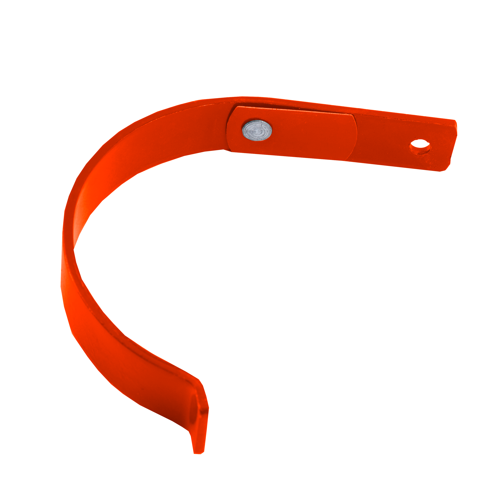 Держатель желоба короткий D125 NIKA Чистый оранжевый 0,5 мм Полиэстер Водосточная система NIKA круглого сечения D125/100