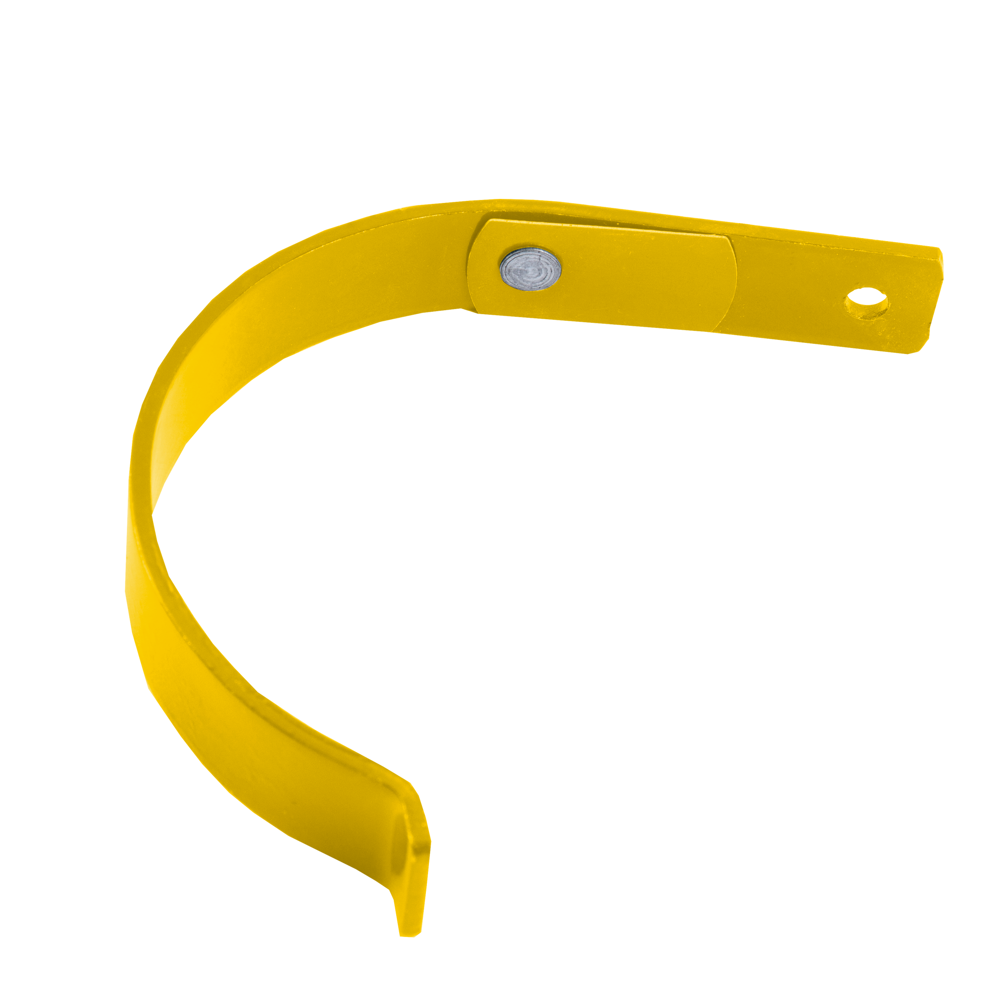 Держатель желоба короткий D125 NIKA Желтый цинковый 0,5 мм Полиэстер Водосточная система NIKA круглого сечения D125/100