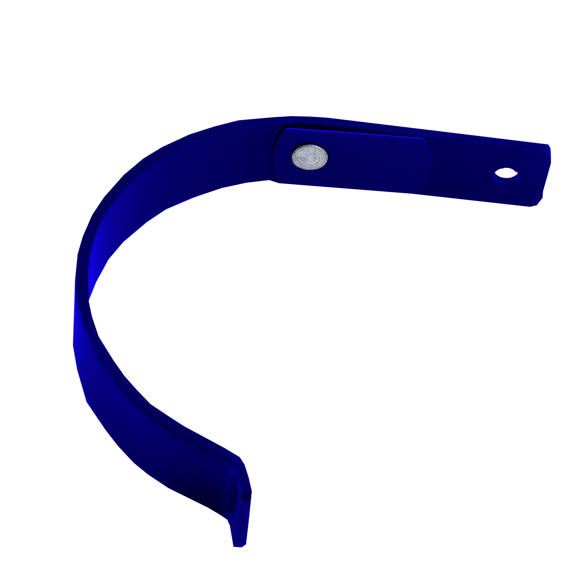 Держатель желоба короткий D125 NIKA Ультрамаиново-синий 0,5 мм Полиэстер Водосточная система NIKA круглого сечения D125/