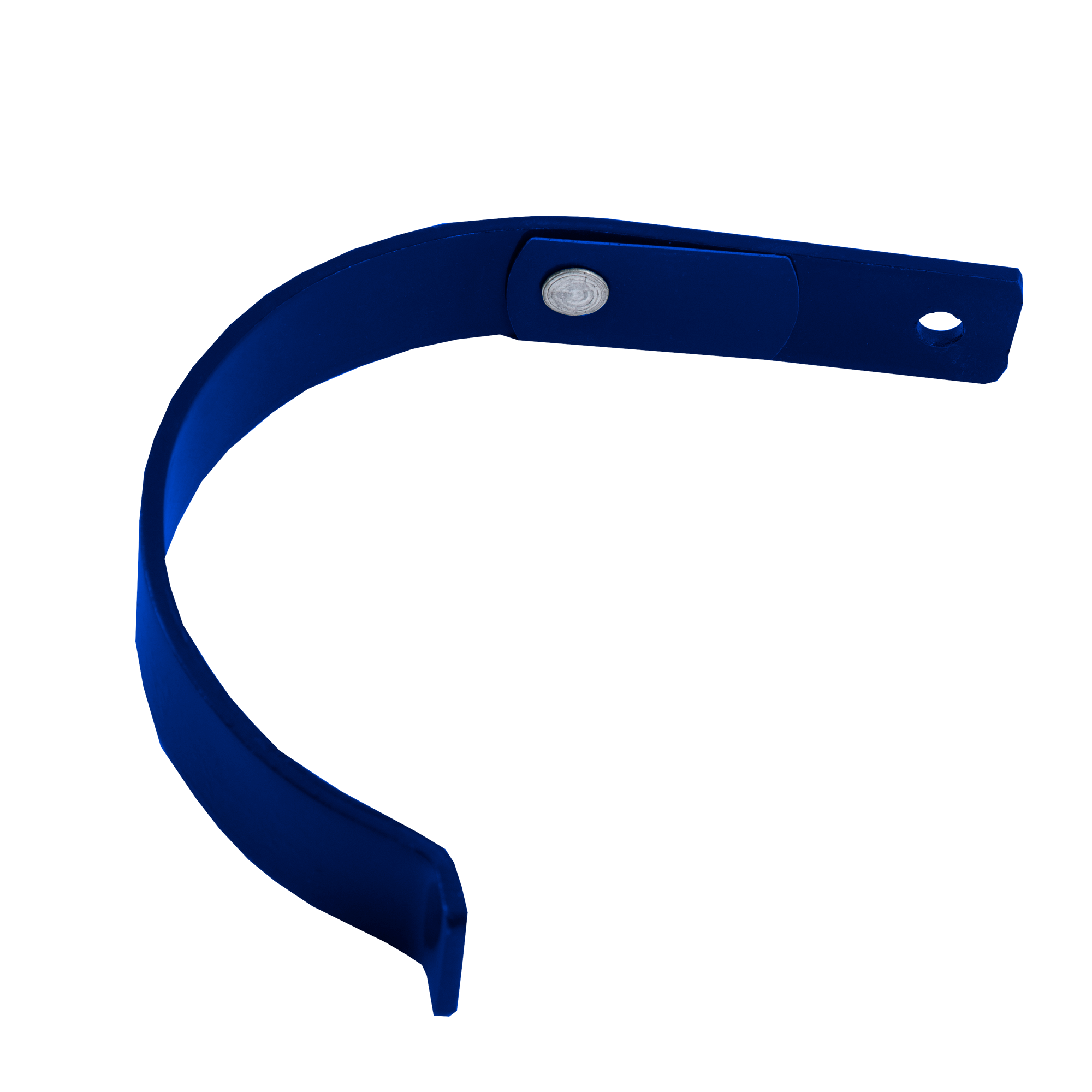 Держатель желоба короткий D125 NIKA Сигнальный синий 0,5 мм Полиэстер Водосточная система NIKA круглого сечения D125/100