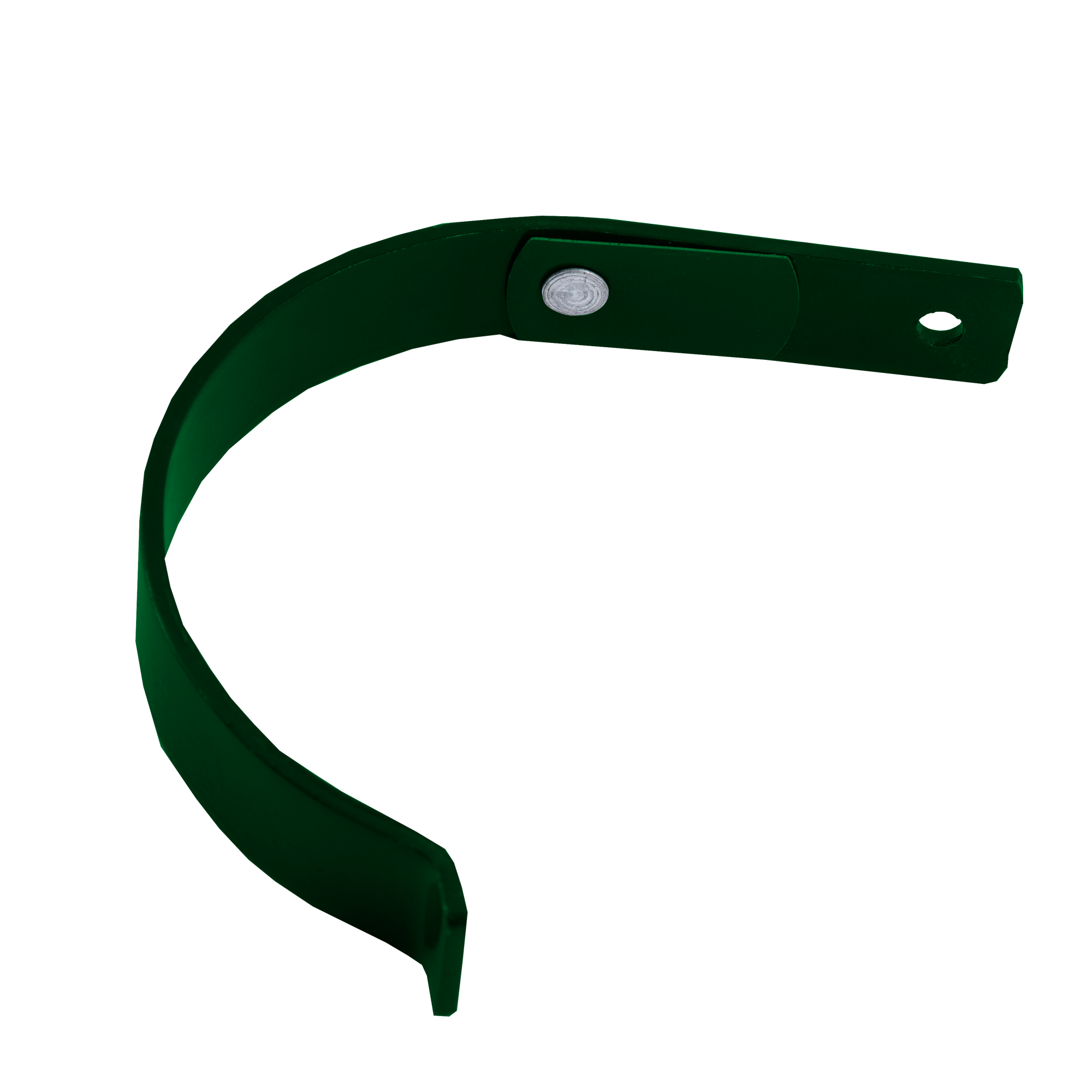 Держатель желоба короткий D125 NIKA Зеленый мох 0,5 мм Полиэстер Водосточная система NIKA круглого сечения D125/100