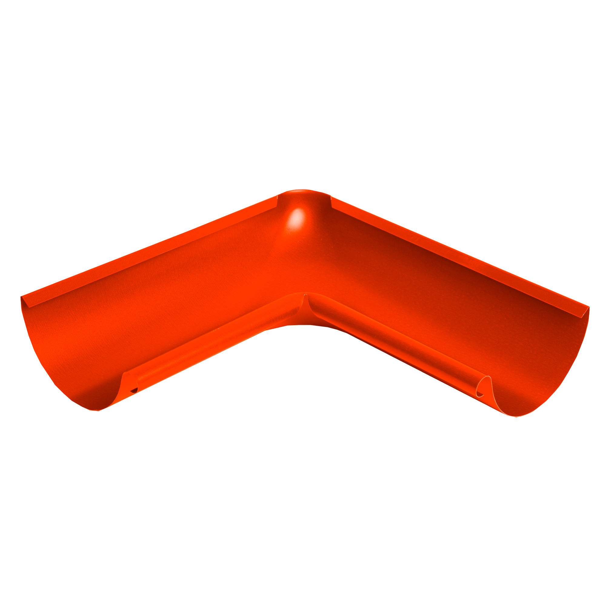 Угол желоба внутренний 90° D125 NIKA Чистый оранжевый 0,55 мм Полиэстер Водосточная система NIKA круглого сечения D125/1