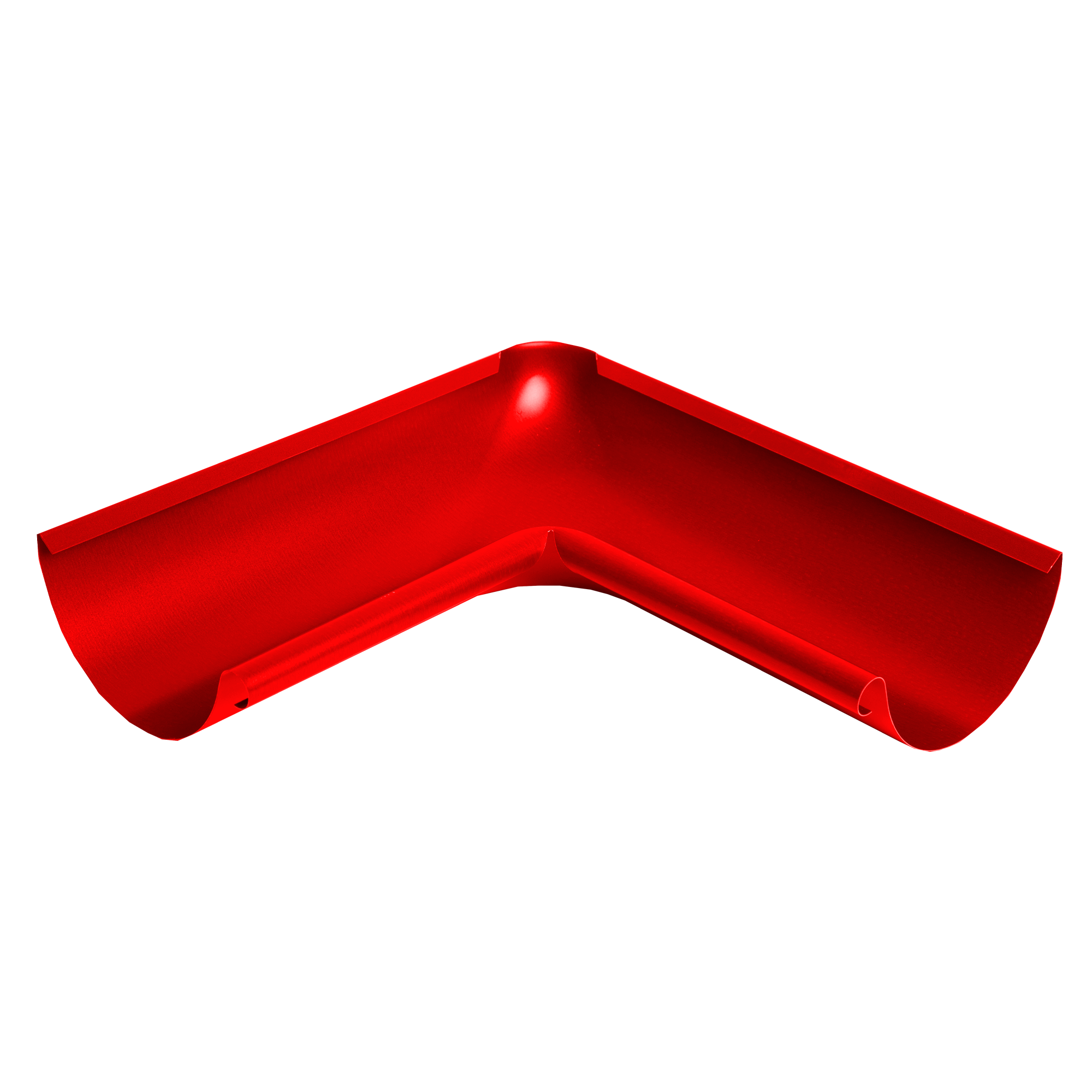 Угол желоба внутренний 90° D125 NIKA Транспортный красный 0,55 мм Полиэстер Водосточная система NIKA круглого сечения D1